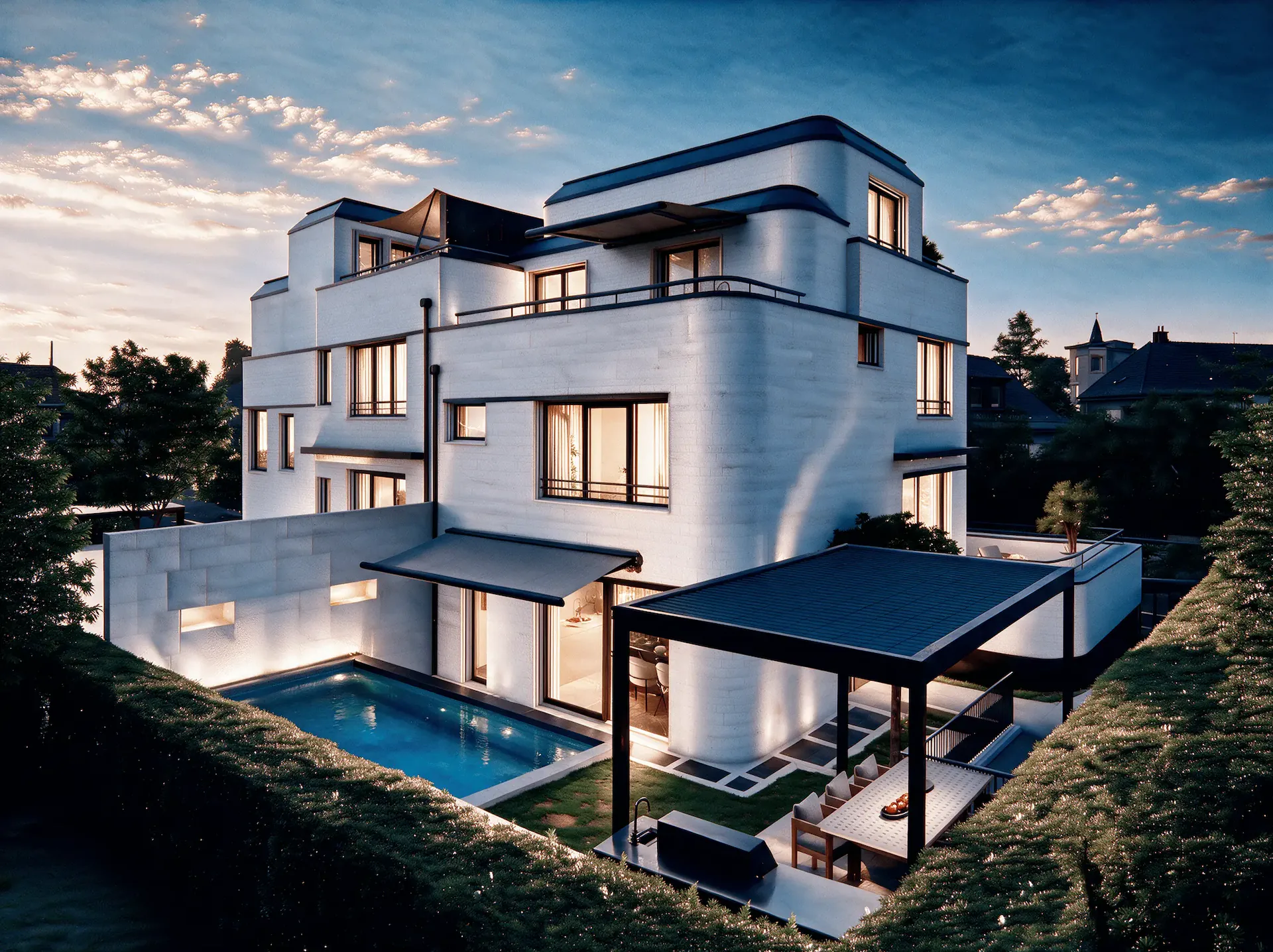 Le point fort de Kilchberg en split-level : une maison de luxe spectaculaire avec piscine, fitness et Smart Home