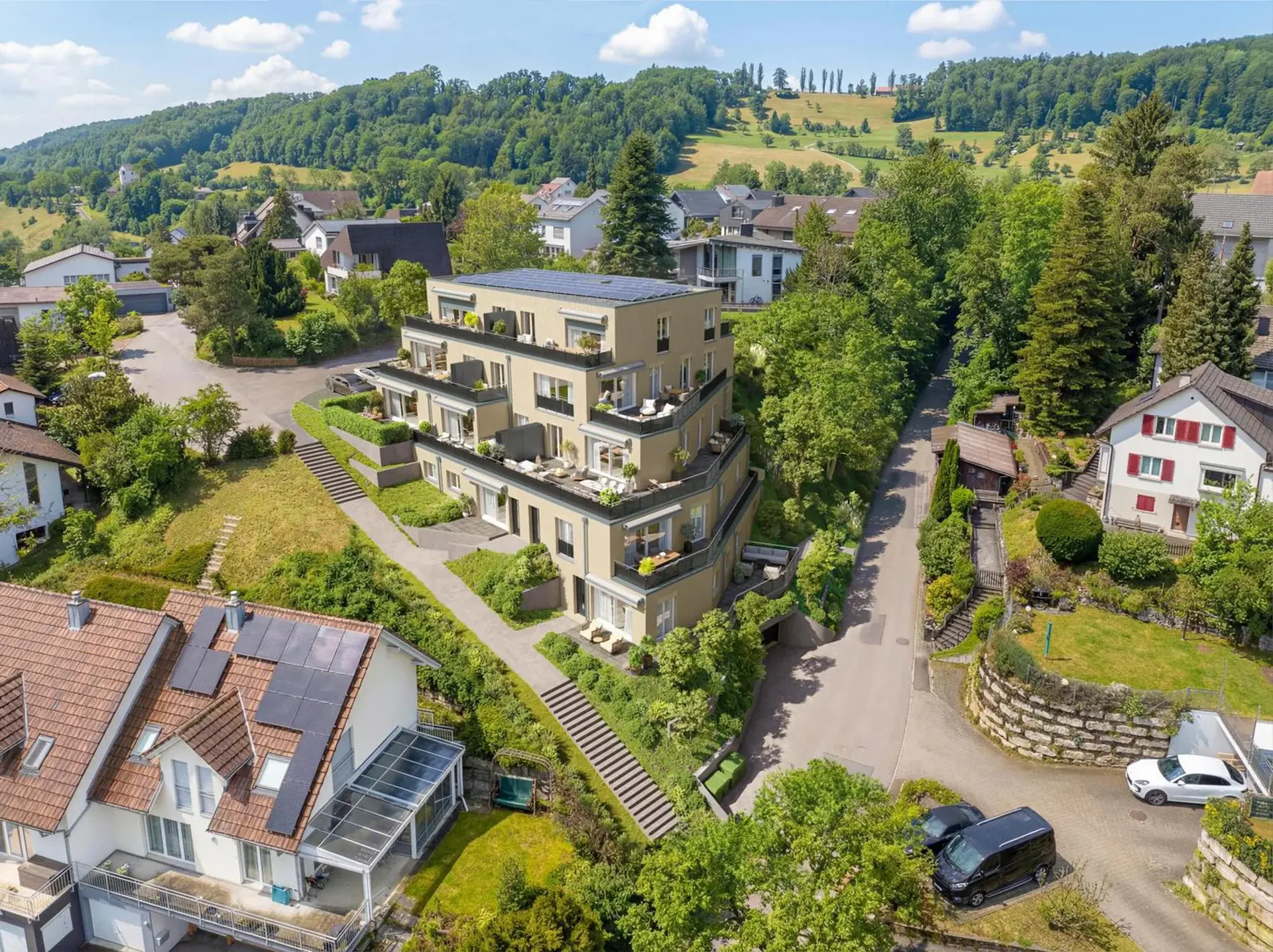 Modernes Neubauprojekt an attraktiver Hanglage von Glattfelden – Wohnen im Grünen mit Komfort