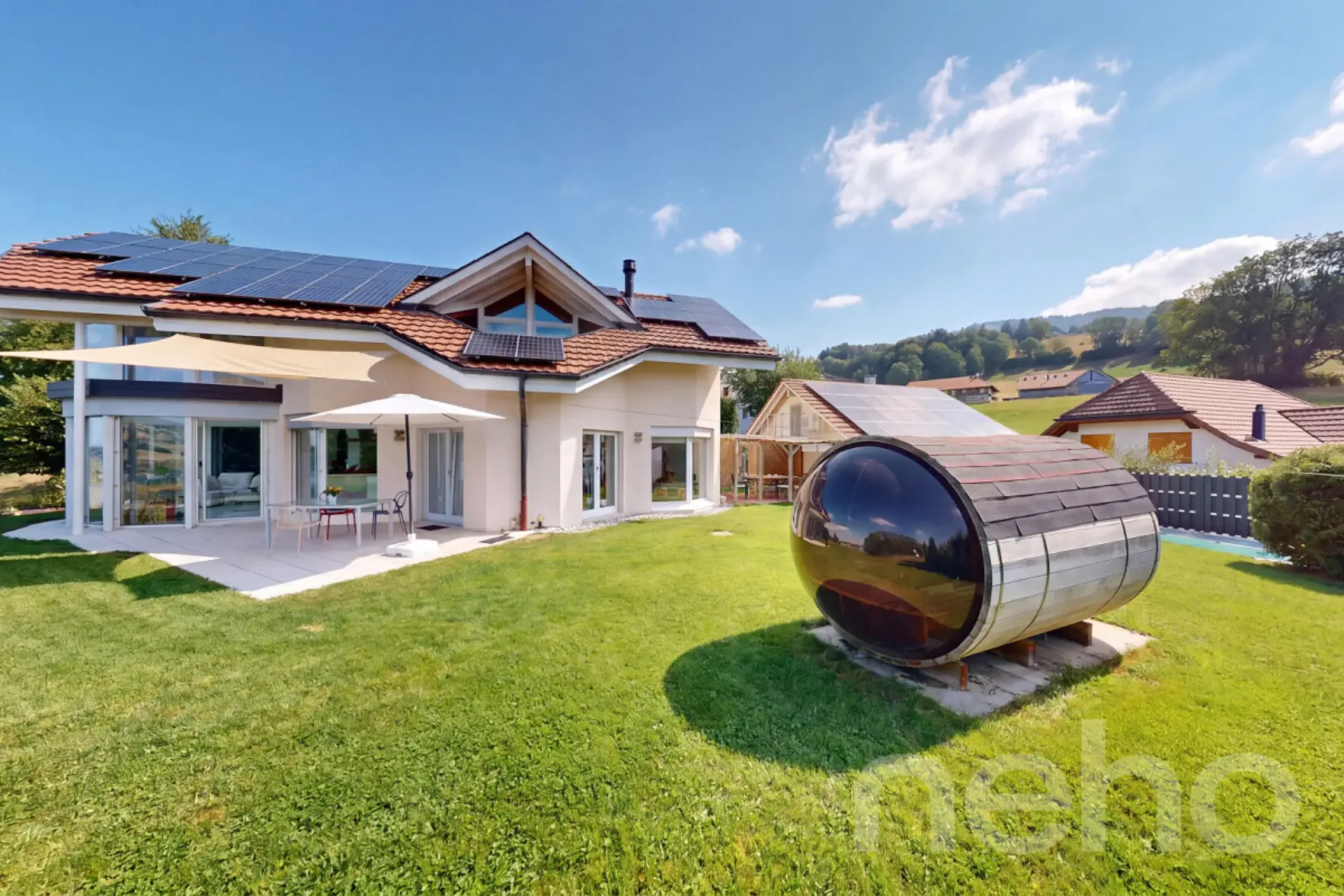 Villa von Ausnahme mit atemberaubendem Blick auf den Gruyère-See