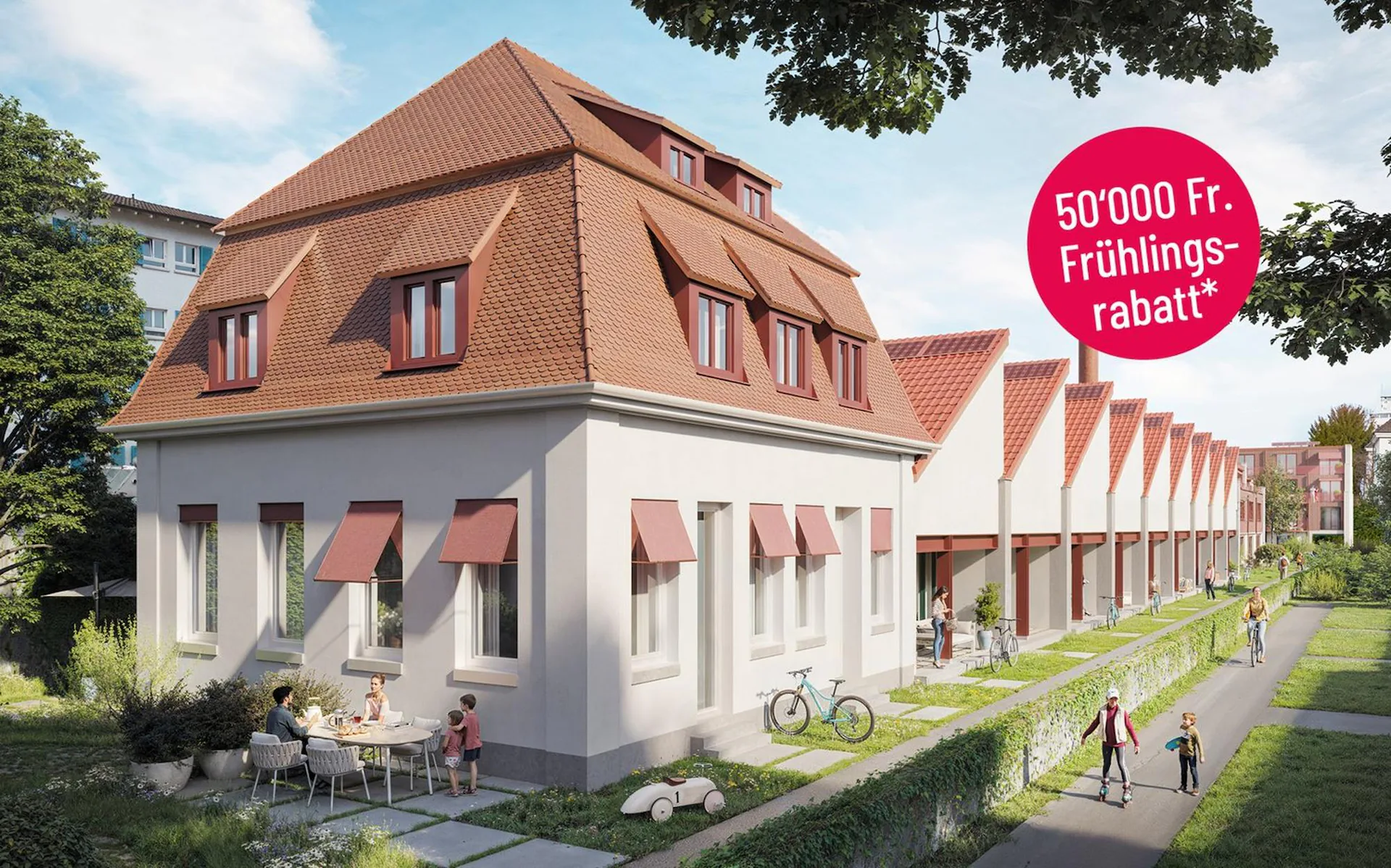 Vert. Privé. Urbain. - Maisons mitoyennes et appartements en propriété