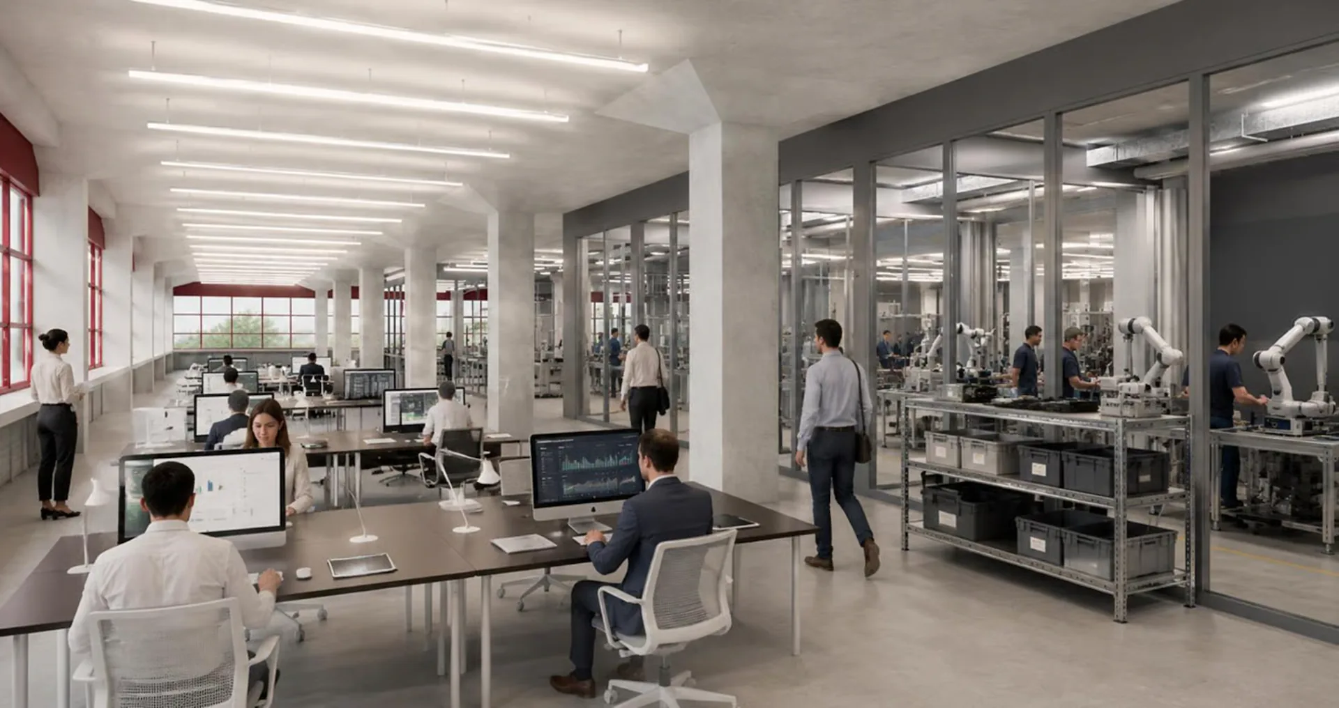 Espaces commerciaux polyvalents pour la technologie, la recherche et la production à Bâle