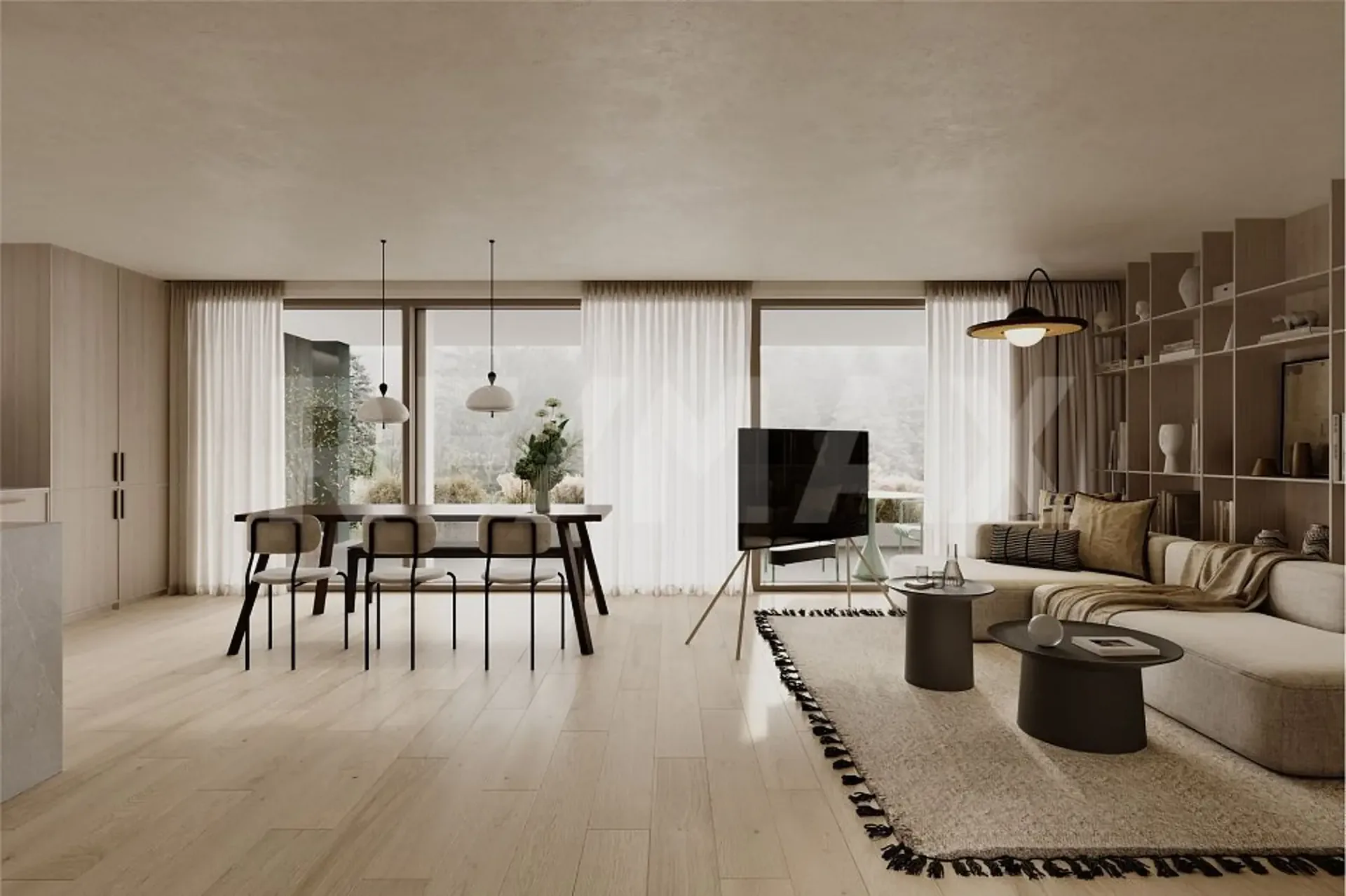 New building, last 4.5-room apartment, 001 ground floor, individual interior design, fountain SZ