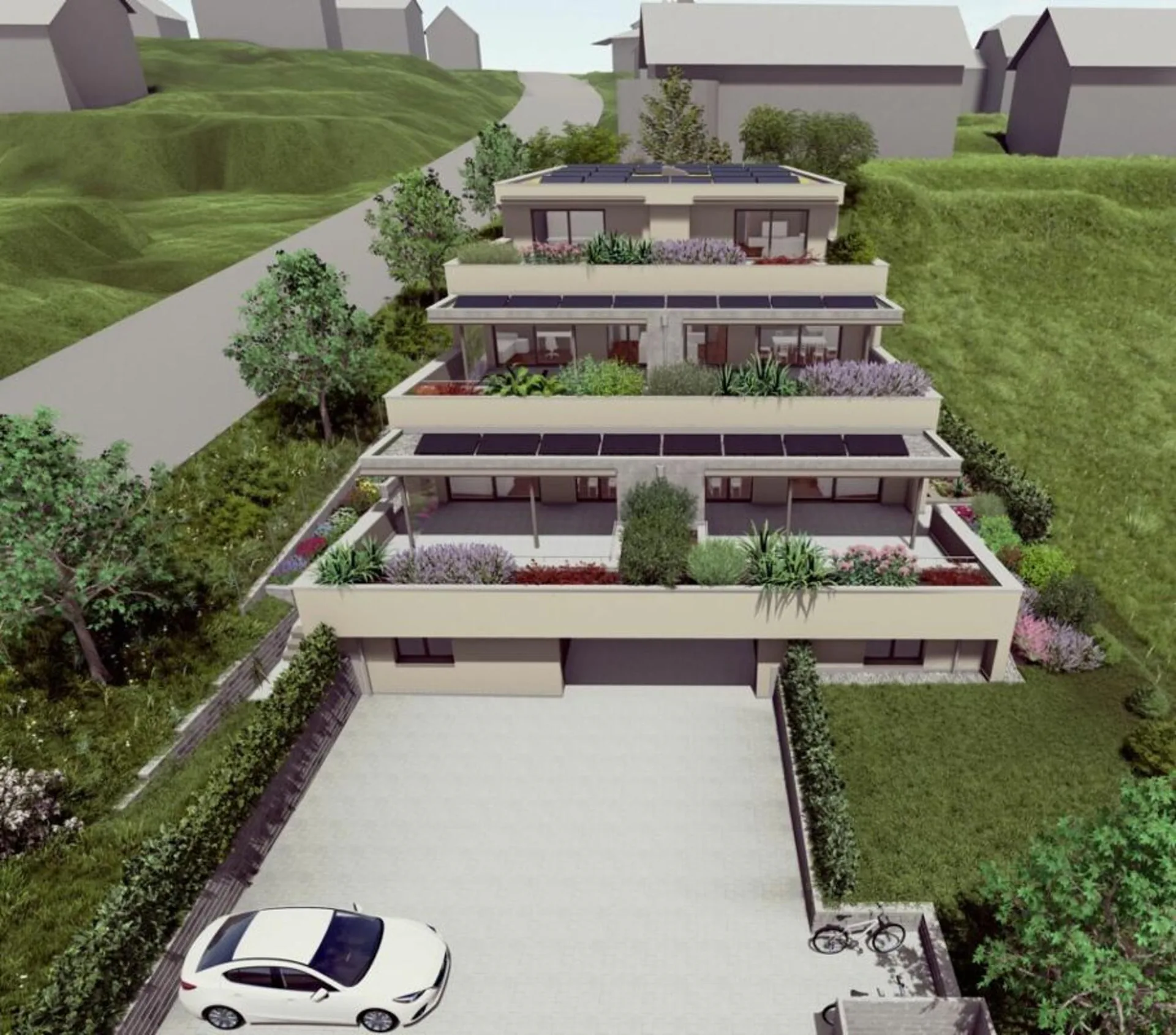 5 1/2 - Zimmer Terrassenhaus TH1 mit grosser Terrasse