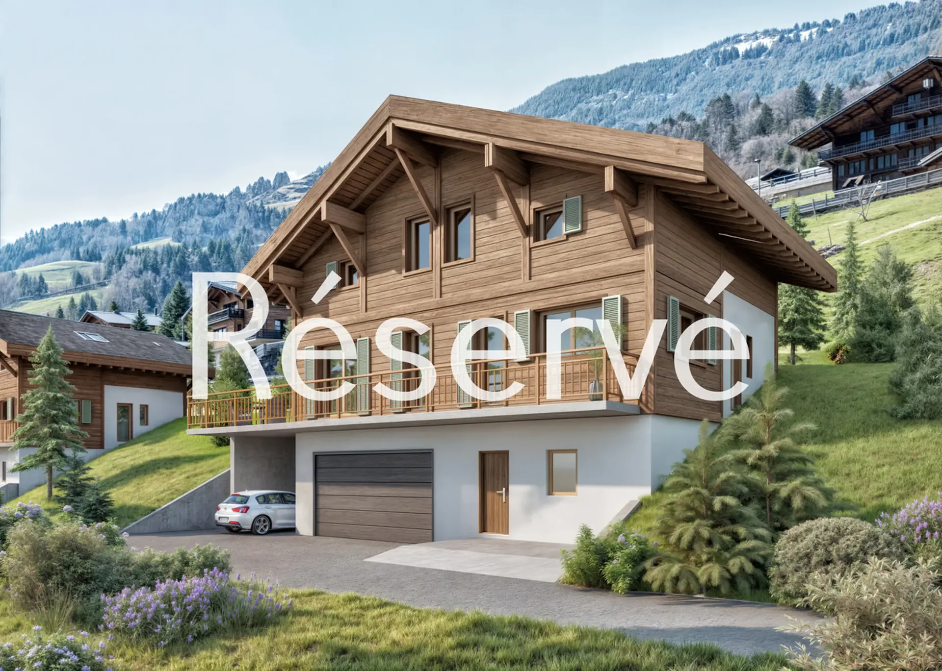 Großes neues Chalet mit Balkon und Grundstück von 1304 m²!