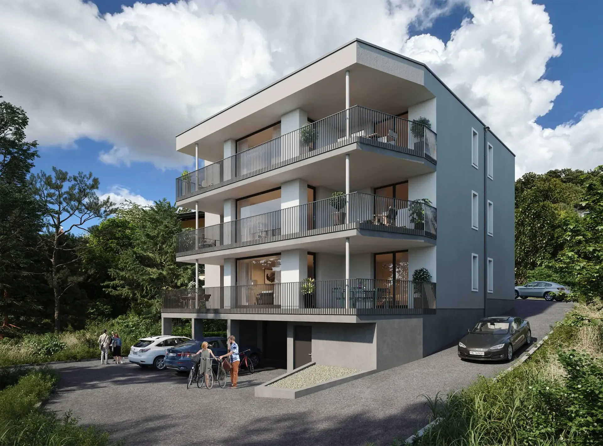 Nouveau Bâtiment Première Occupation : Appartement 4.5 Pièces avec Siège de Jardin dans un Endroit Calme à Liestal