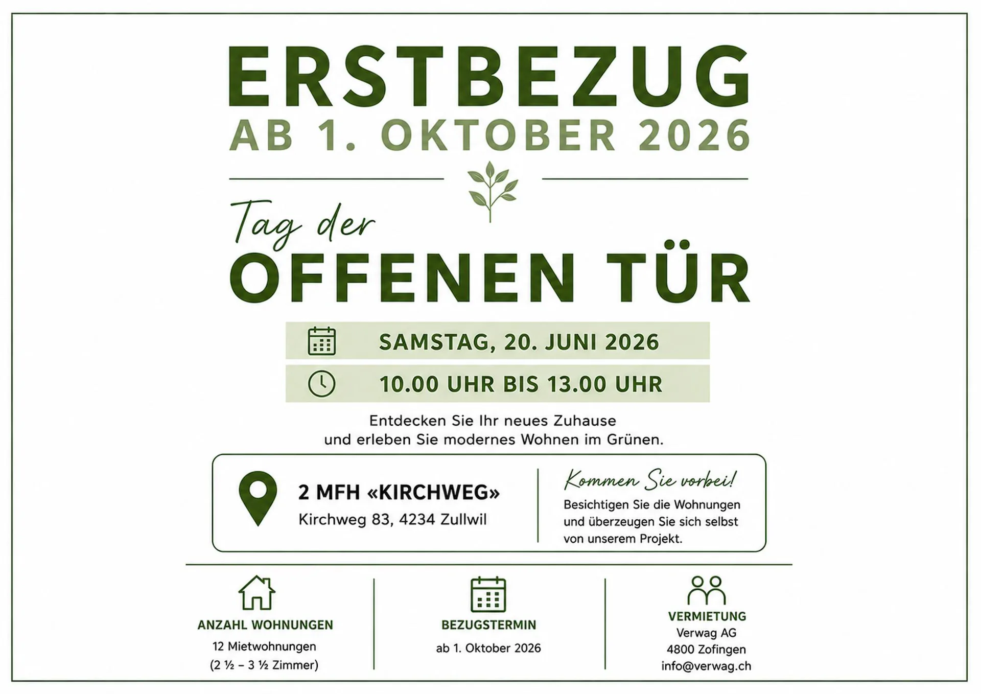 Première location de 2 MFH Kirchweg 83 à Zullwil – Vivre moderne au vert