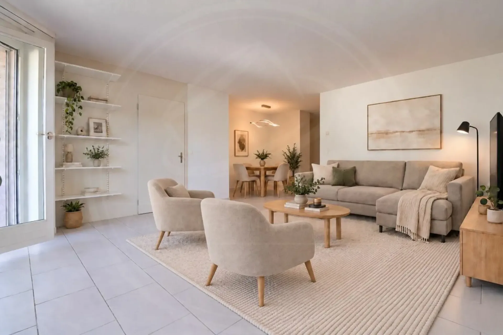 Well-maintained 3½ room apartment with two balconies on the second upper floor
