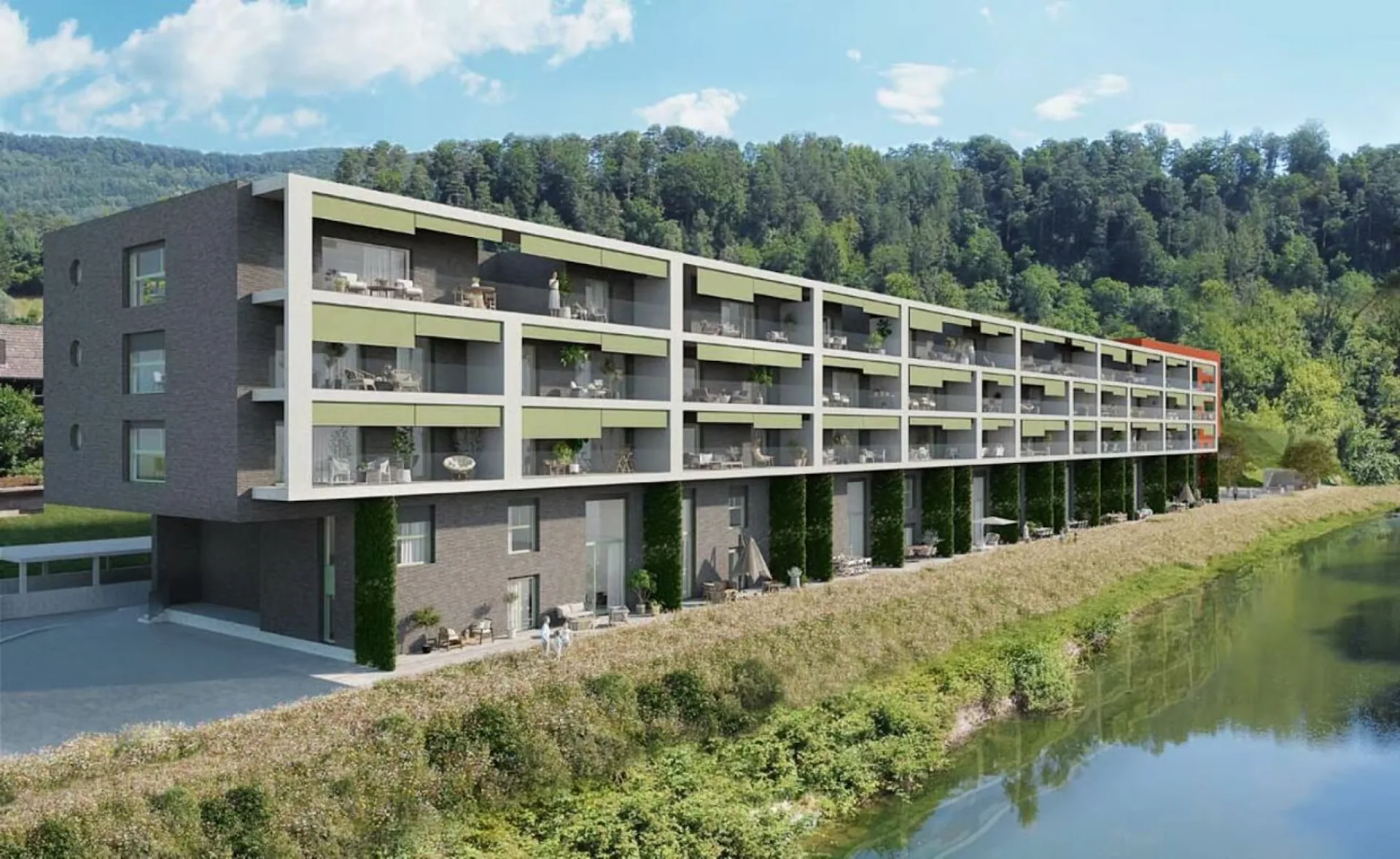 Primo affitto! Appartamento 3.5 locali con terrazza direttamente sull'acqua