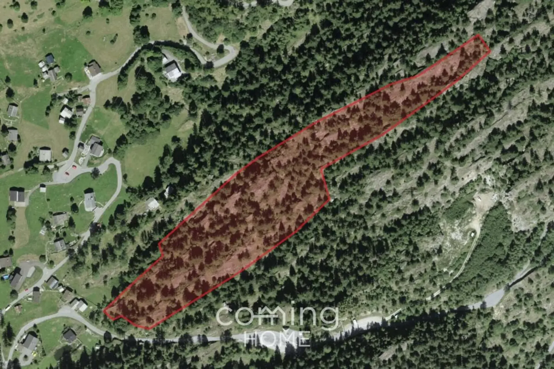 Blatten bei Naters - Ampio terreno boschivo con panorama montano e vicinanza al lago artificiale di Gebidem