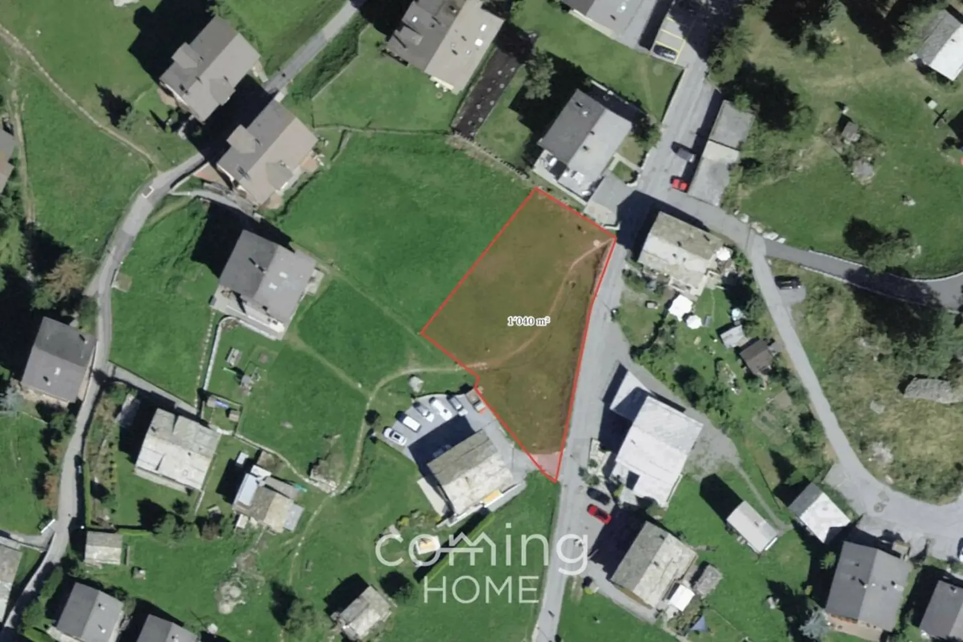Building plot in Grächen - 1,040 m², fully serviced, residential zone W2, mountain views