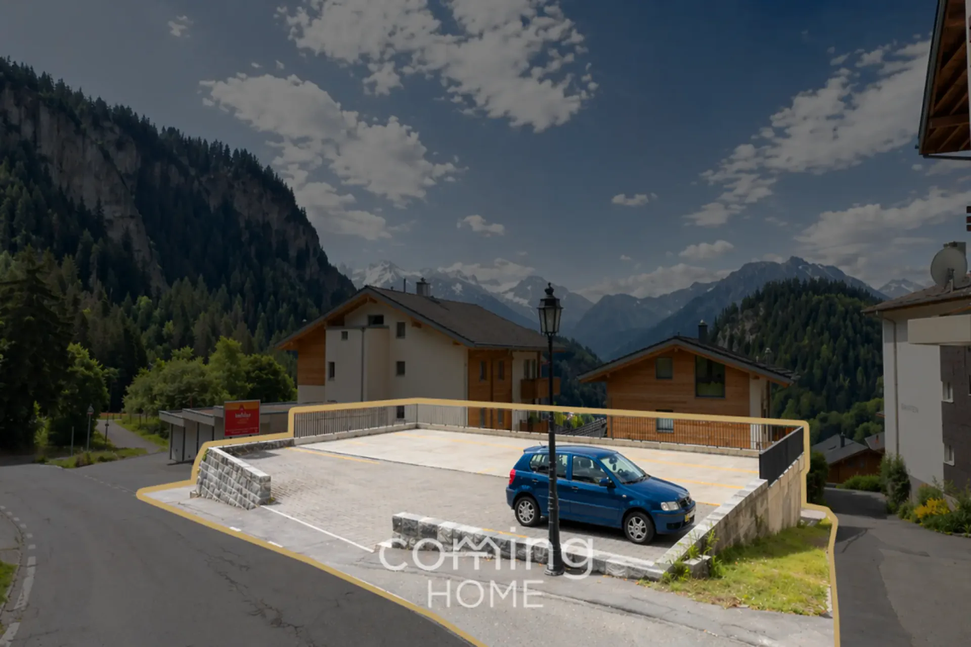 Building plot in Blatten near Naters - 448 m², residential zone W3, approved building plans in place