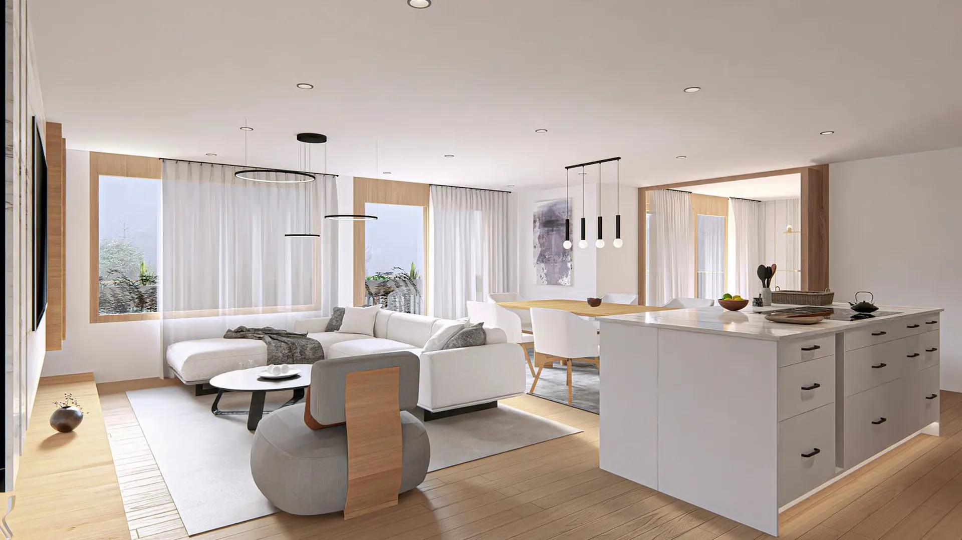 Nouvel appartement de jardin exclusif 4,5 pièces