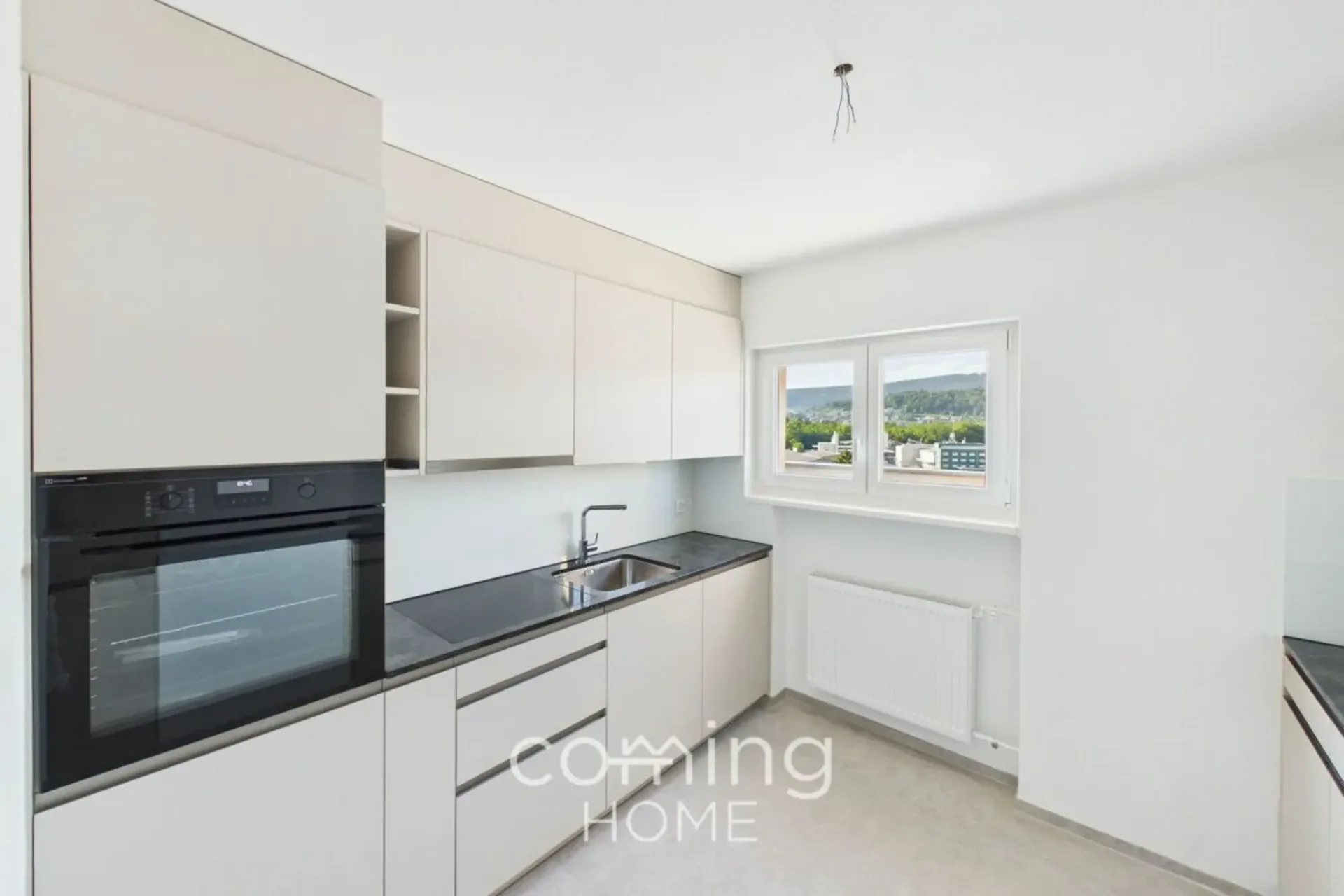 Renovated 4-Room Penthouse Apartment in Wöschnau with Large Terrace and Scenic Views