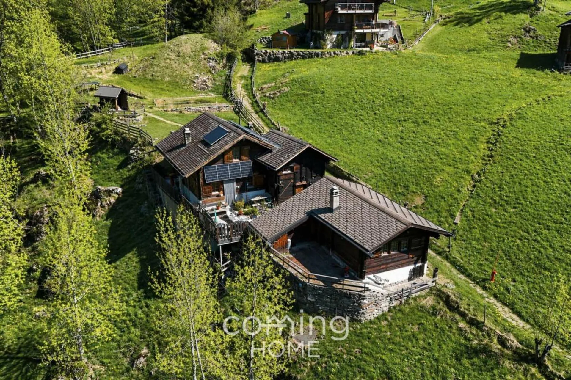 A retreat in the Fieschertal - a chalet with an outbuilding near the Aletsch region
