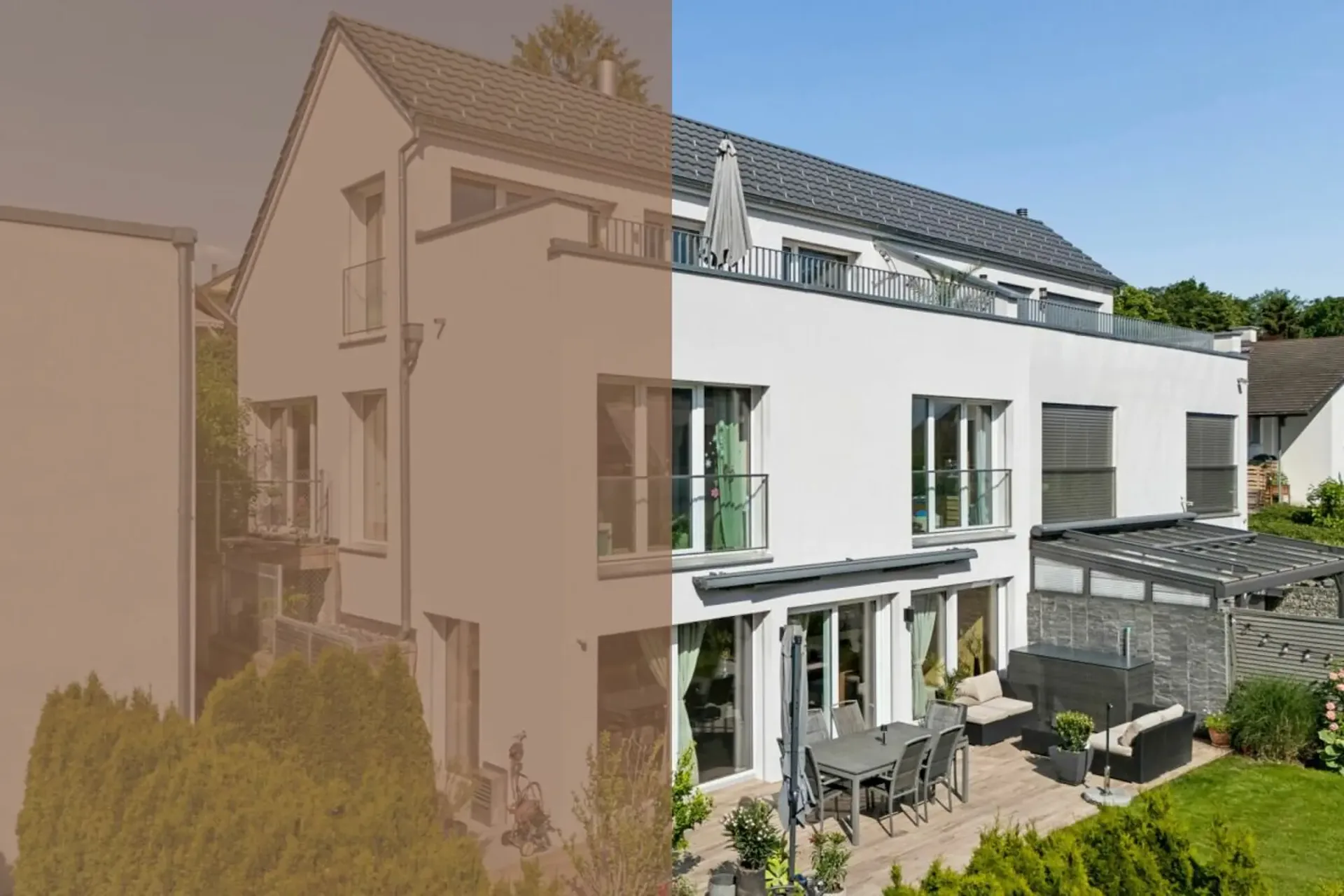 Attraktive 5.5-Zimmer-Doppeleinfamilienhaushälfte auf vier Ebenen - geräumig und pflegeleicht