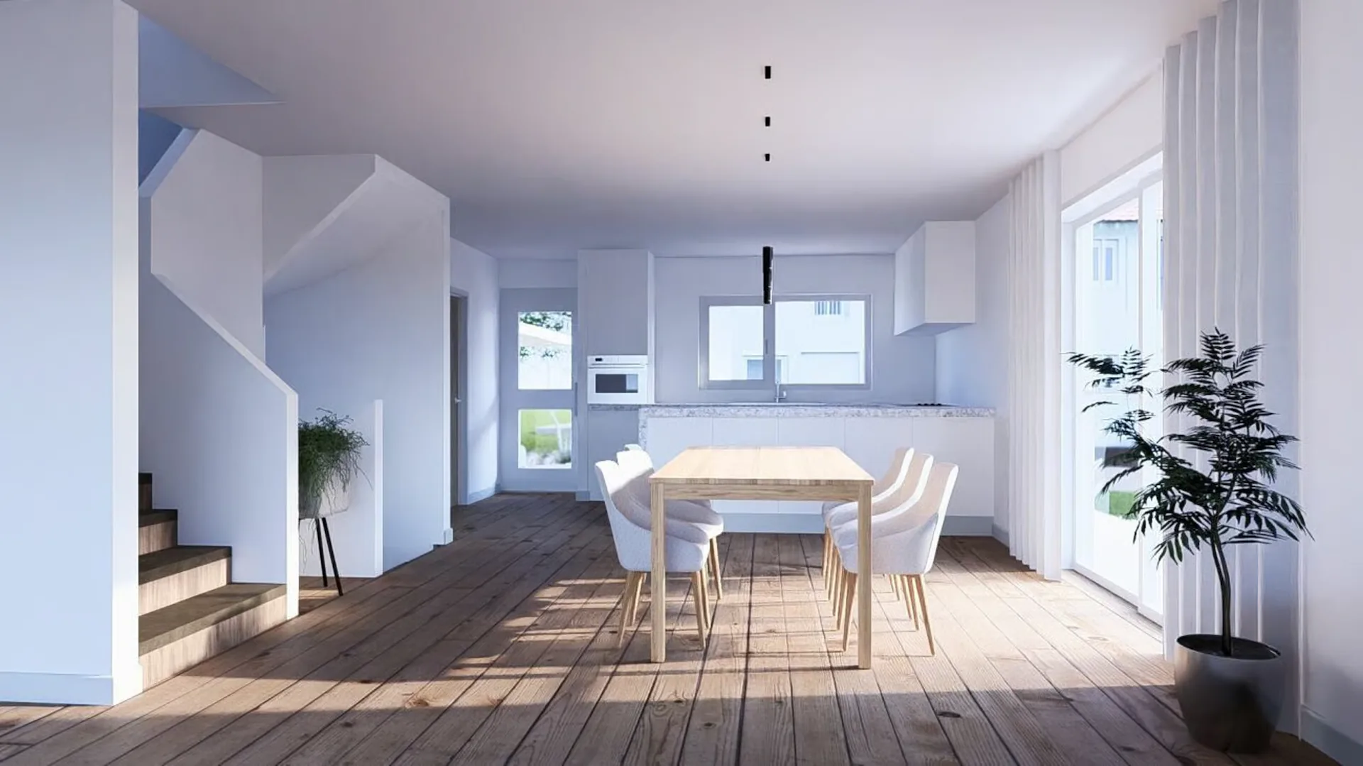 155 m2 Large New Building (House B), 6.5 DEFH, 3 Wet Cells, Garden, Seating Area, Carport & PP