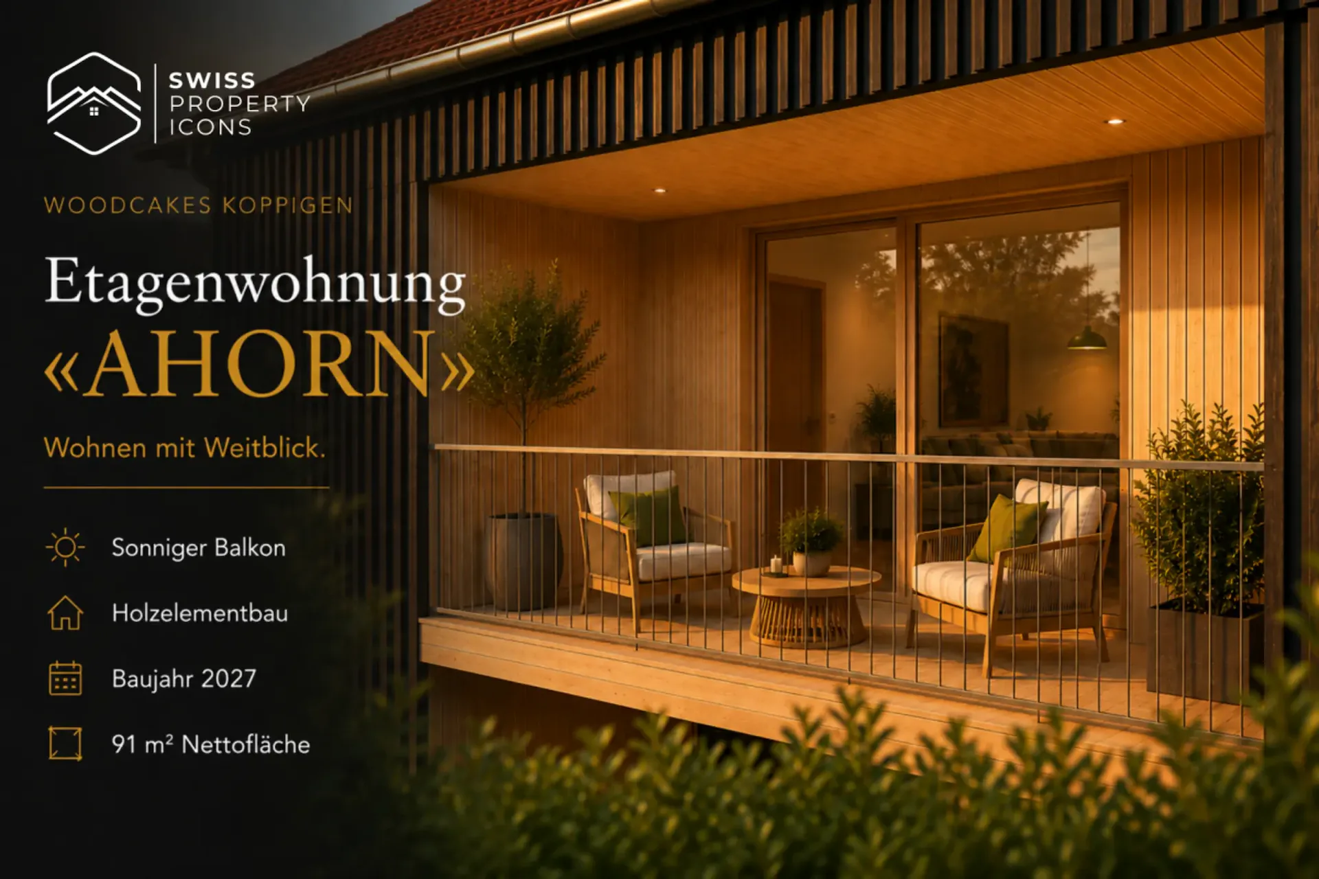 New Build: Apartment "AHORN" - Dreamy New Build Apartments in the Center of Koppigen