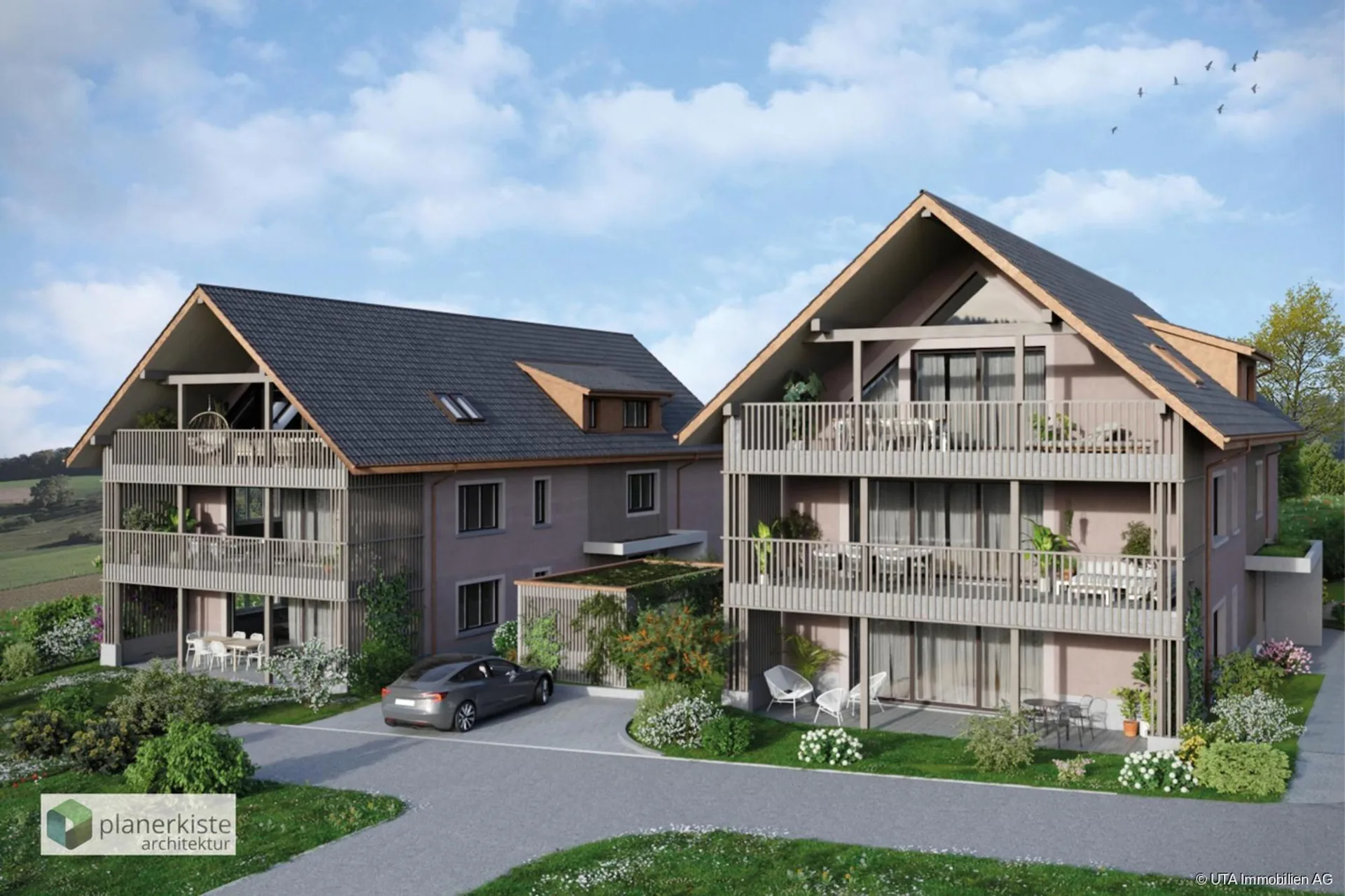 Attractive new apartments in the green
