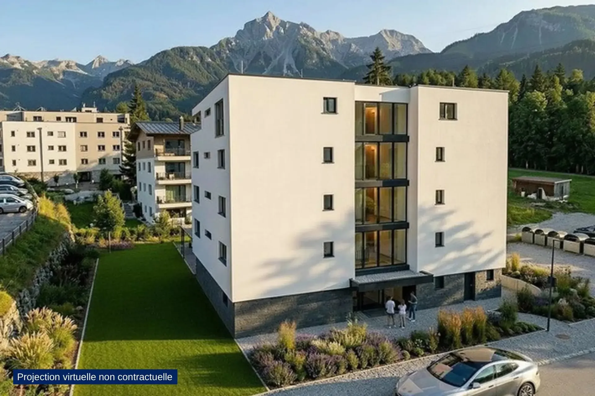 Letztes 3.5-Zimmer-Apartment mit 13 m² Terrasse in neuem kleinen Gebäude in Aproz