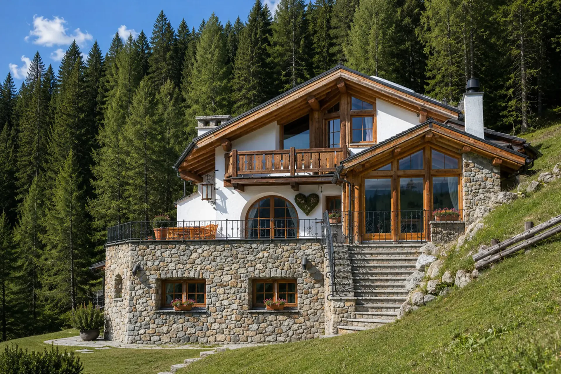 La Punt Chamues-ch: 10-room villa with mountain view and 5 parking spaces