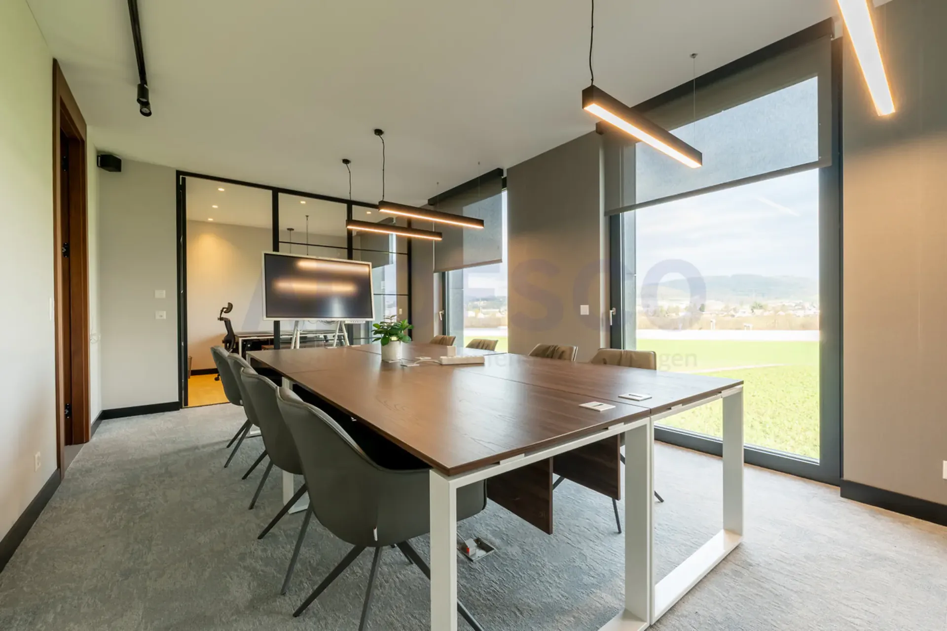 Design moderner Firmenstandort