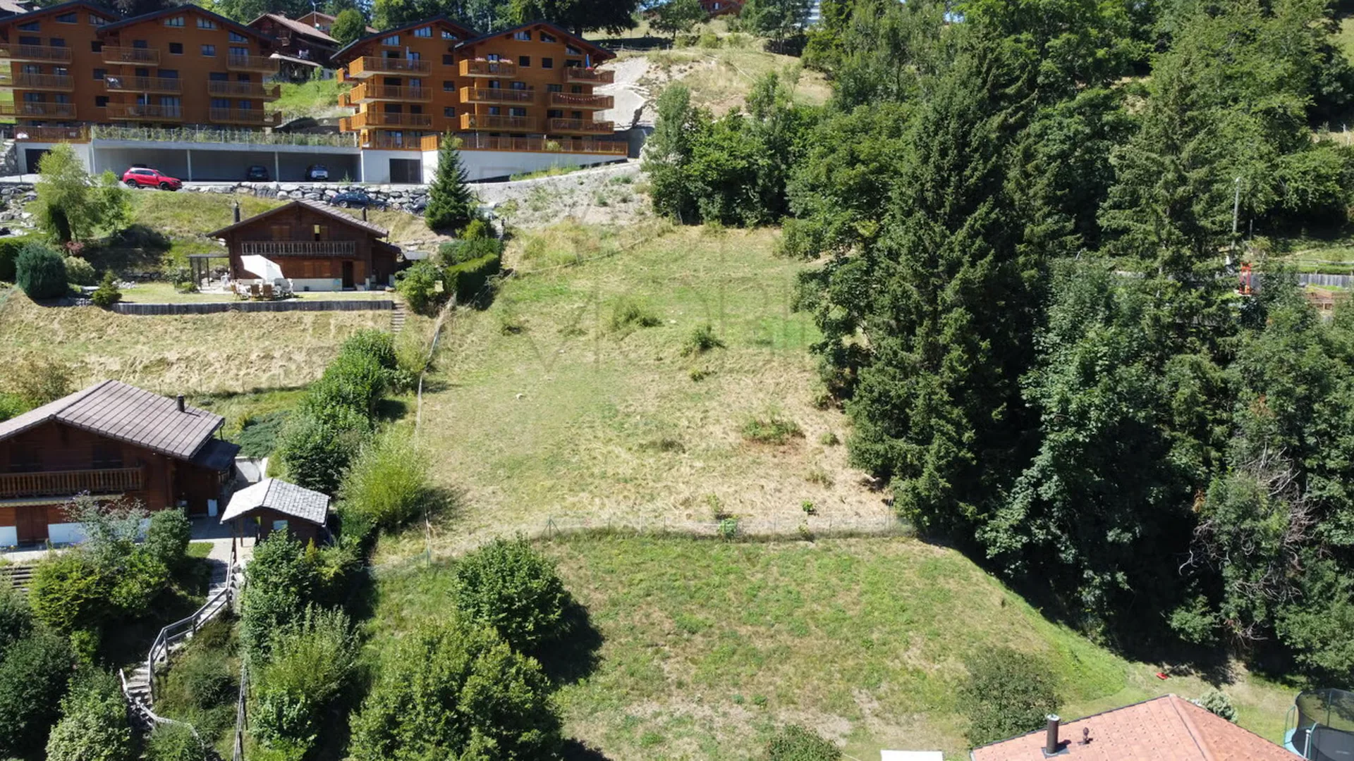 Gryon Immo bietet eine schöne Parzelle in der Nähe aller Annehmlichkeiten