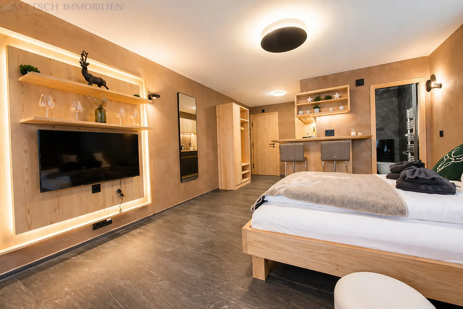 Studio originellement rénové à louer à long terme à Zermatt