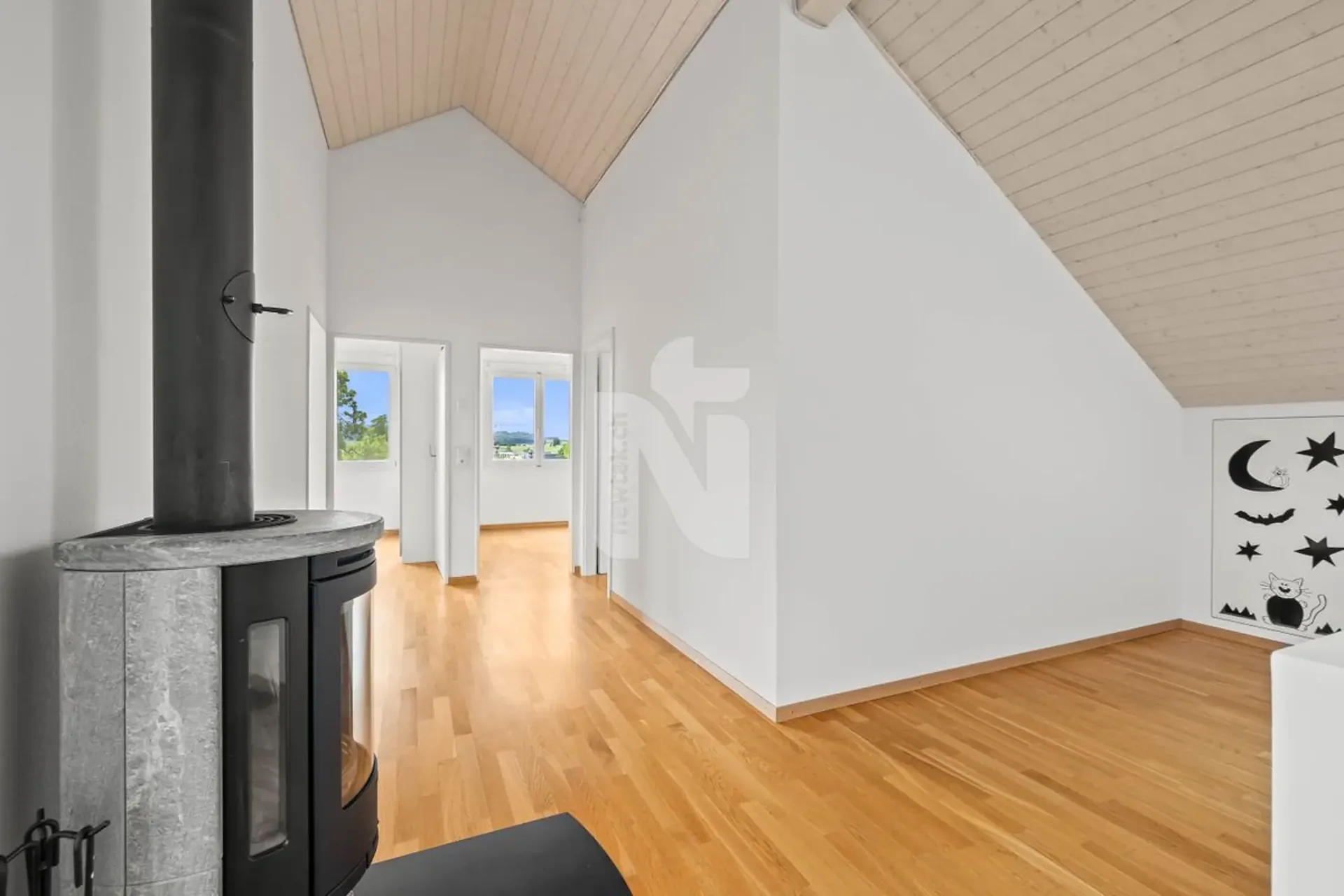 Familienfreundliche Maisonettewohnung mit grossem Balkon und wunderschöner Weitsicht