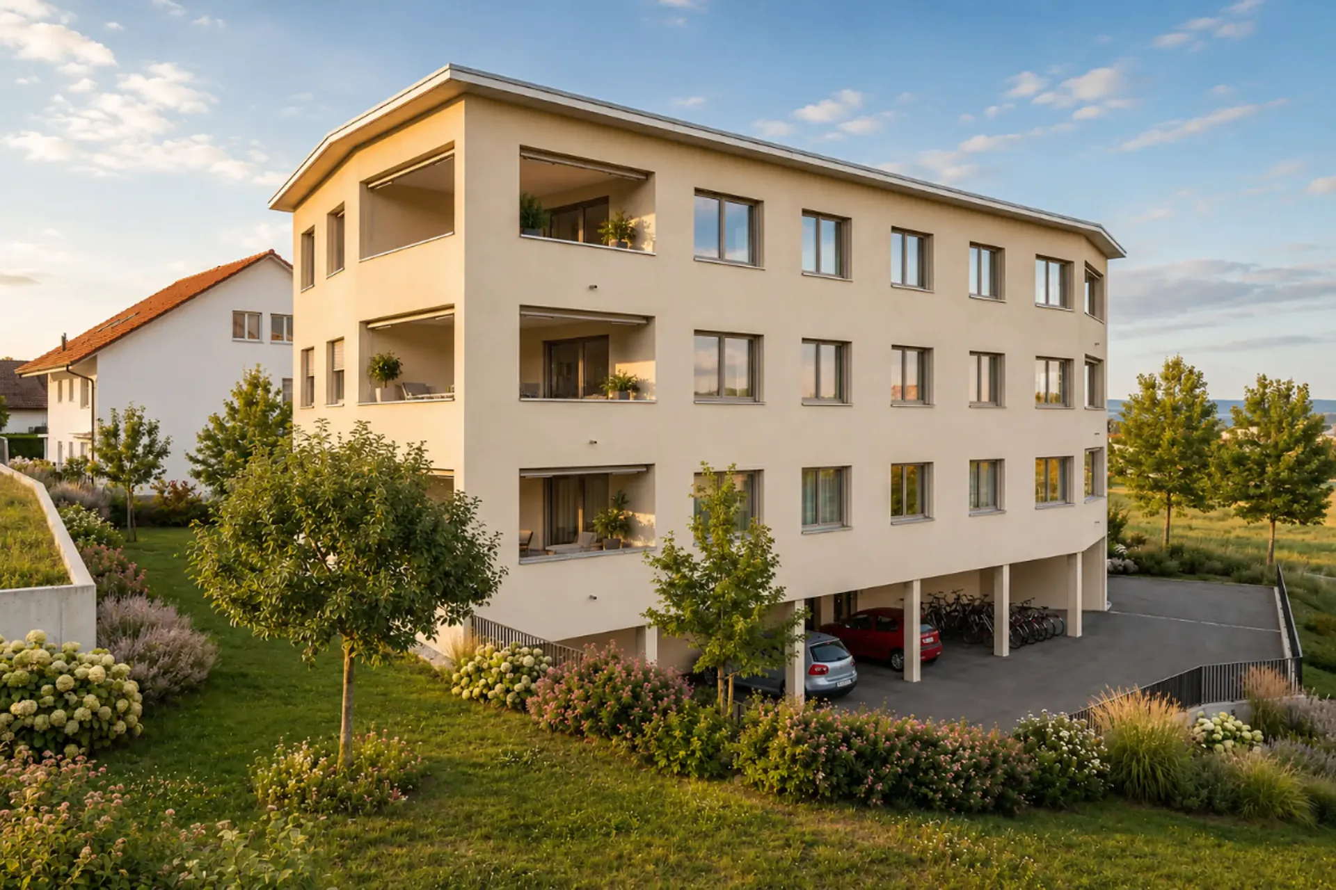 Wohnungen mit 4½ Zimmern in einer gehobenen Wohnanlage in Vuadens