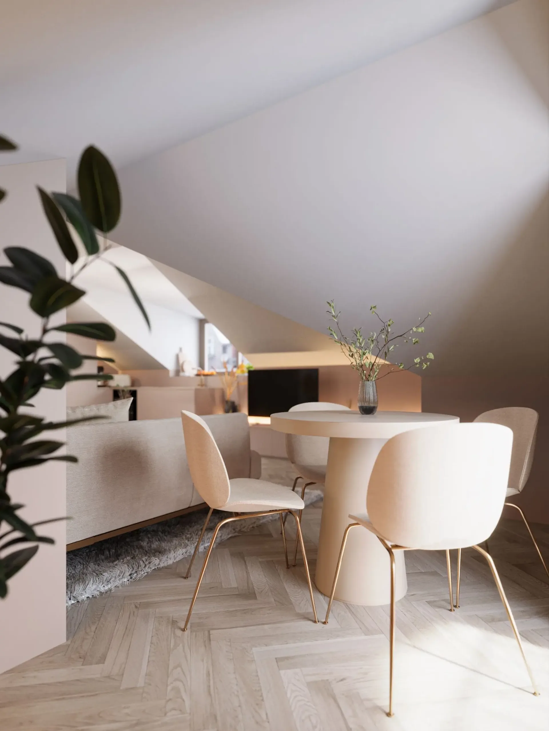 Appartamento mansardato 2 locali elegante a Zurigo con attrezzatura completa di alta qualità