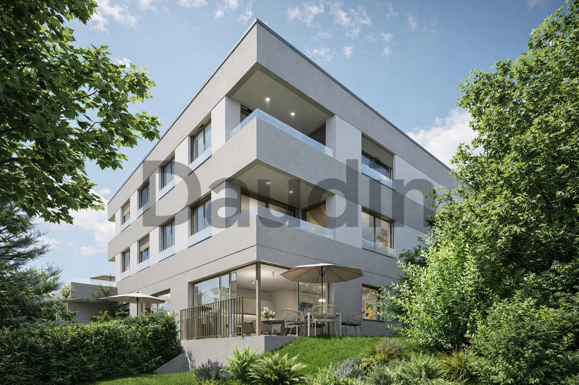 THPE apartment with 3-room plan and balcony