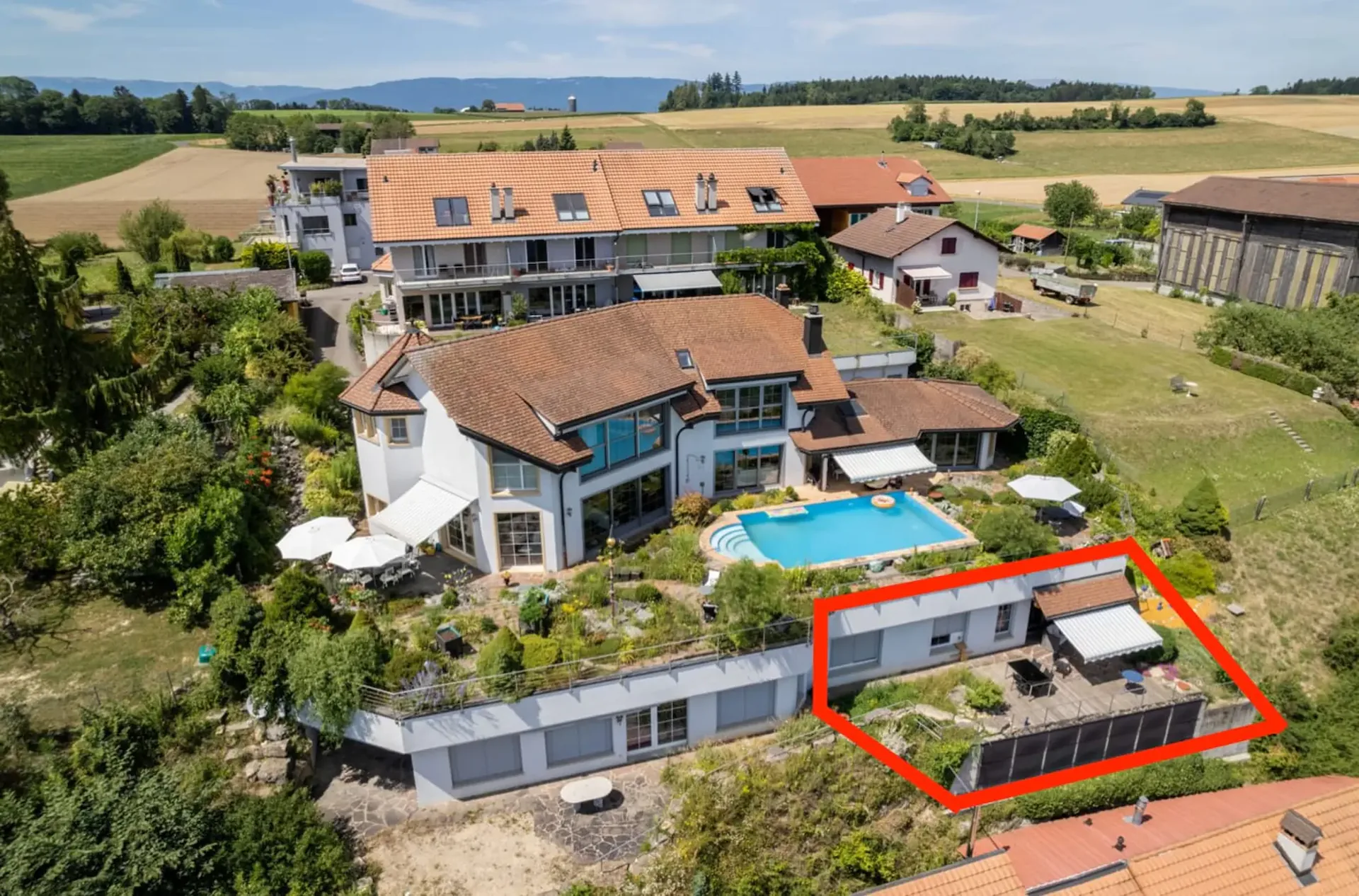 Appartement terrasse 3.5 pièces avec vue sur le lac à Bellerive à vendre