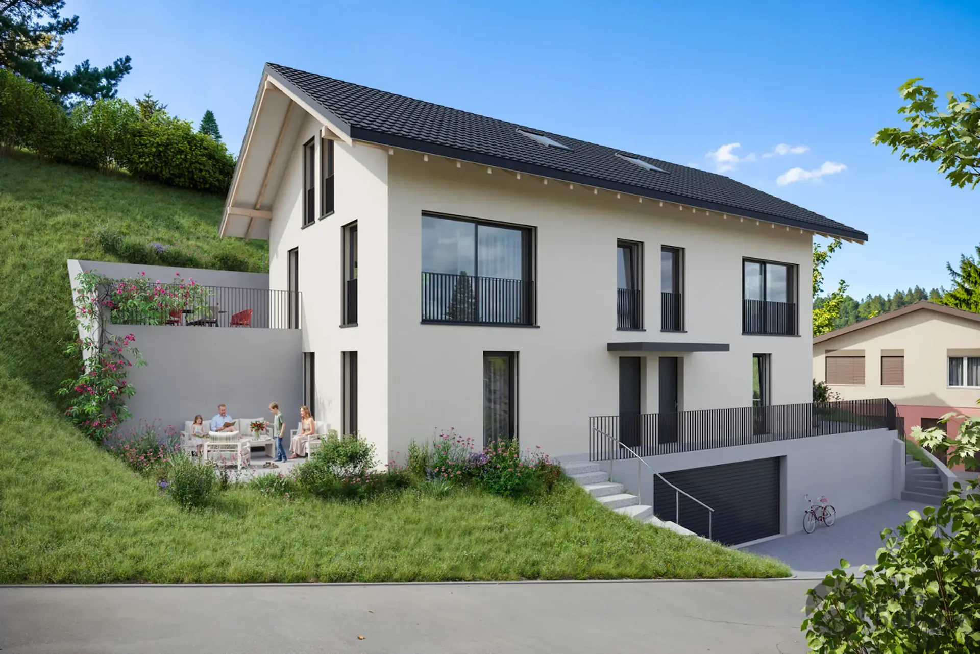 4.5-Zimmer-Doppelhaushälfte mit individuellem Ausbau