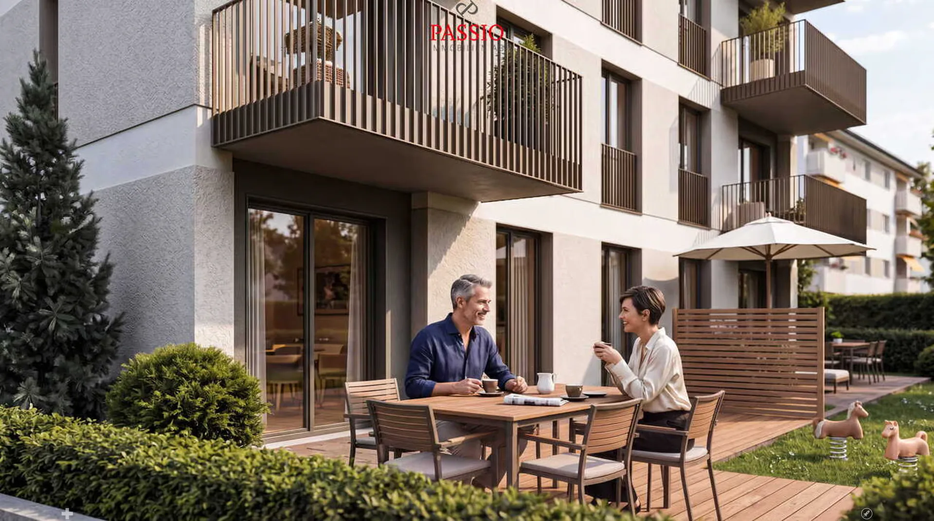 3.5-Zimmer-EG-Wohnung - Modern wohnen mit 62.3m² privater Gartenfläche