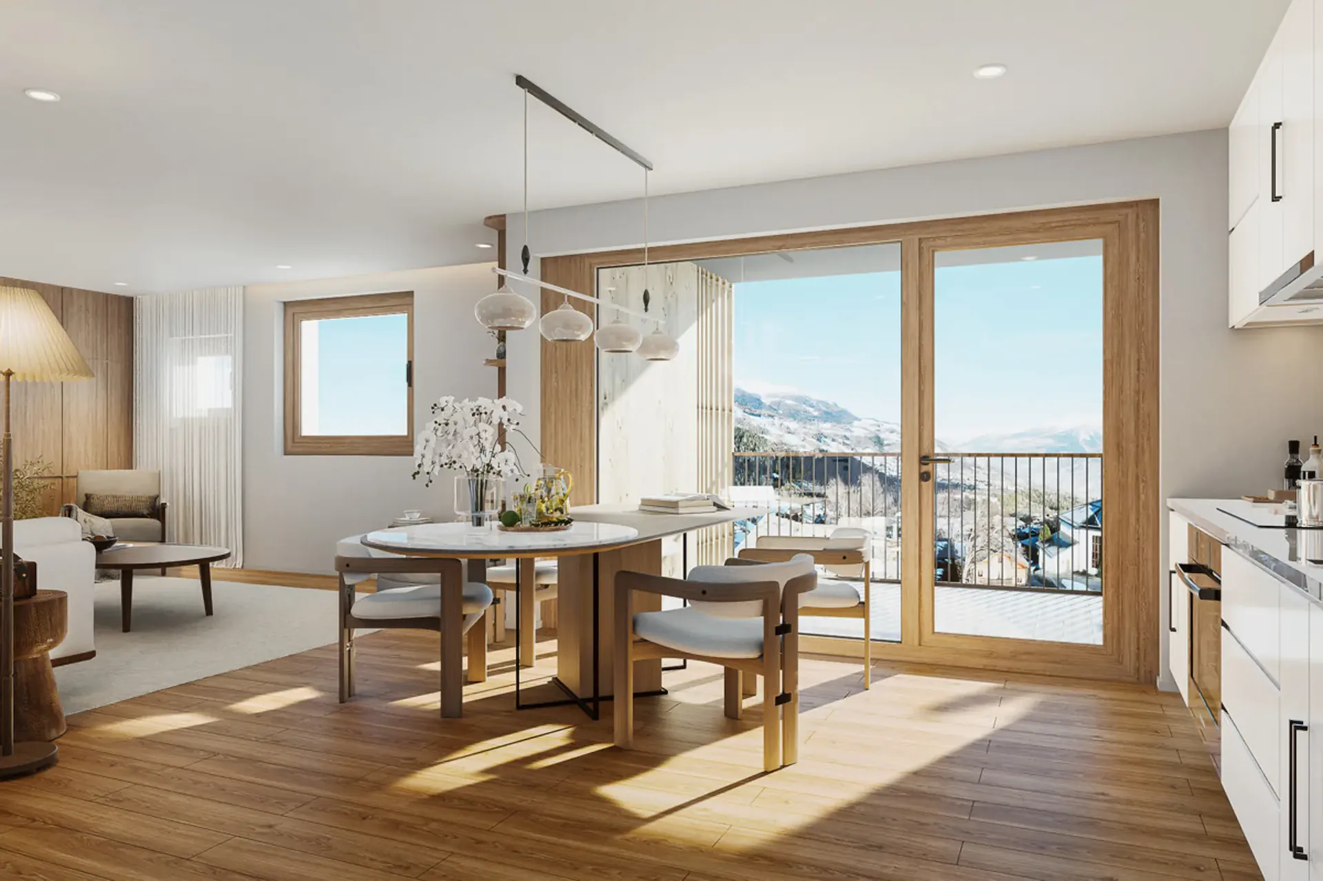 Appartement de 2,5 pièces en location (premier occupant) : Nouveau bâtiment à Bürchen