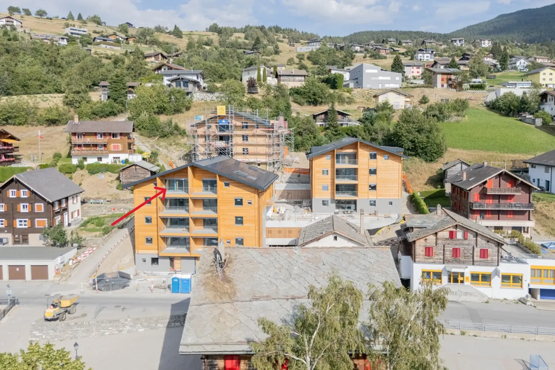 4.5-Room Attic Apartment for Rent (First Occupancy): New Building in Bürchen