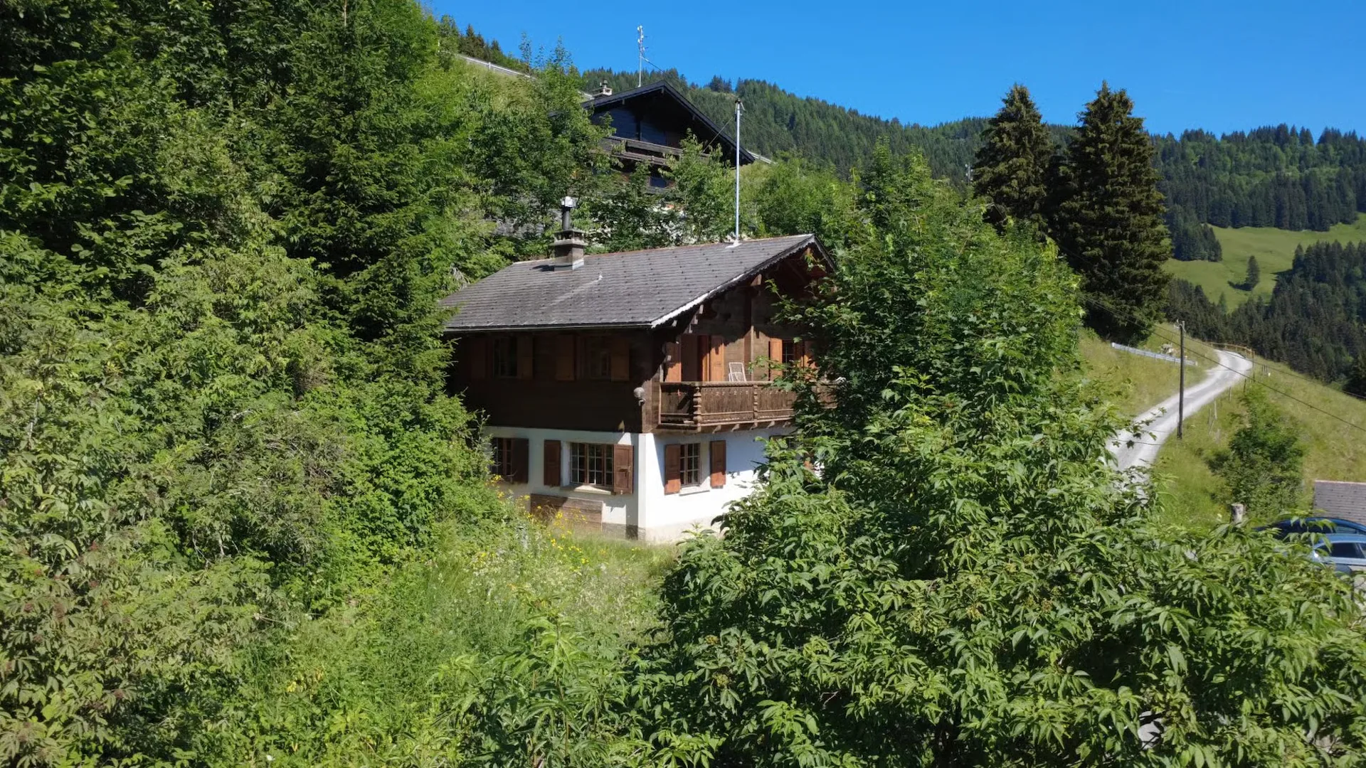 Val-d'Illiez | Charmantes Hütte mit freier Sicht auf die Dents-du-Midi