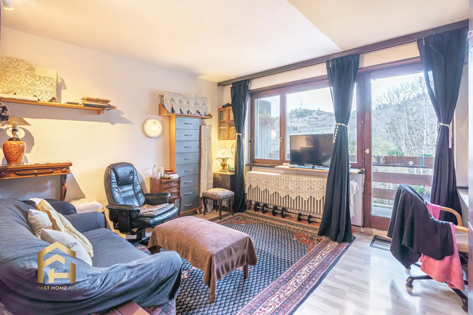Furnished studio with fantastic views