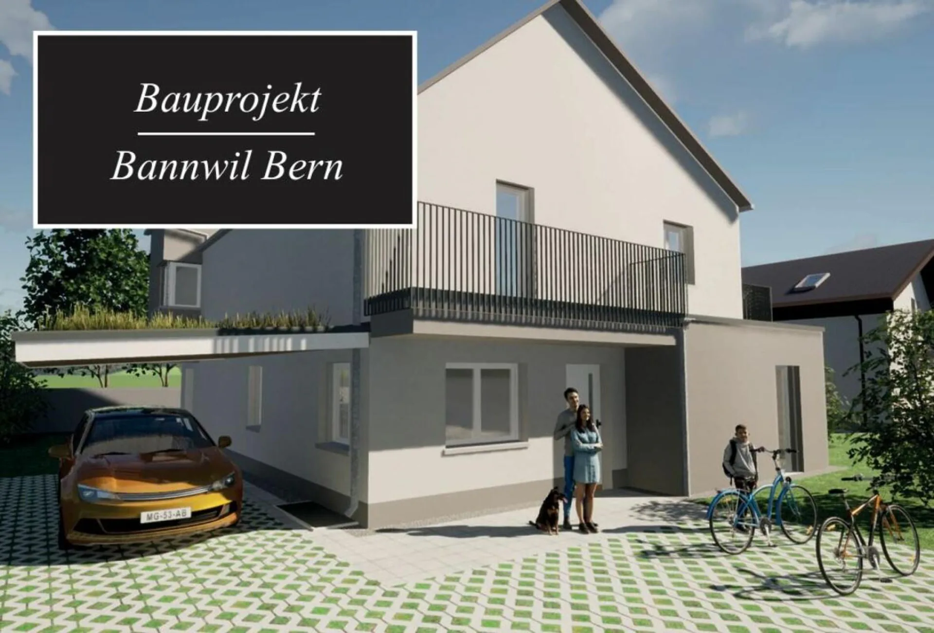 Modernes Einfamilienhaus mit 6.5 Zimmern, Carport und Parkplatz