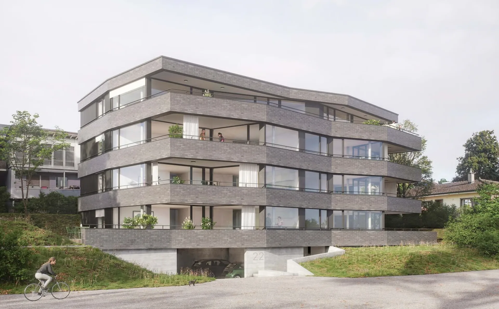 Wohnung 4.5 Zimmer mit architektonischer Eleganz, 2 Schritte vom Stadtzentrum entfernt