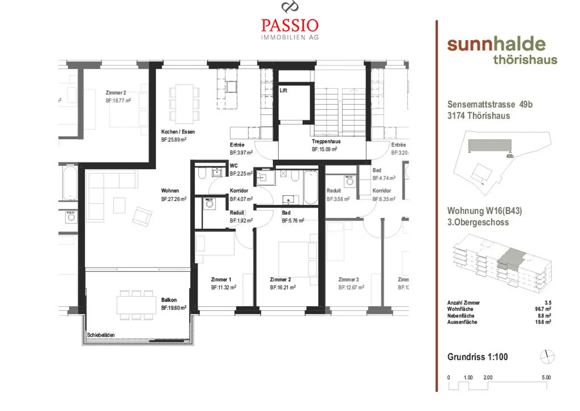 Moderne 3.5-Zimmer Neubau-Wohnung mit hochwertigem Innenausbau