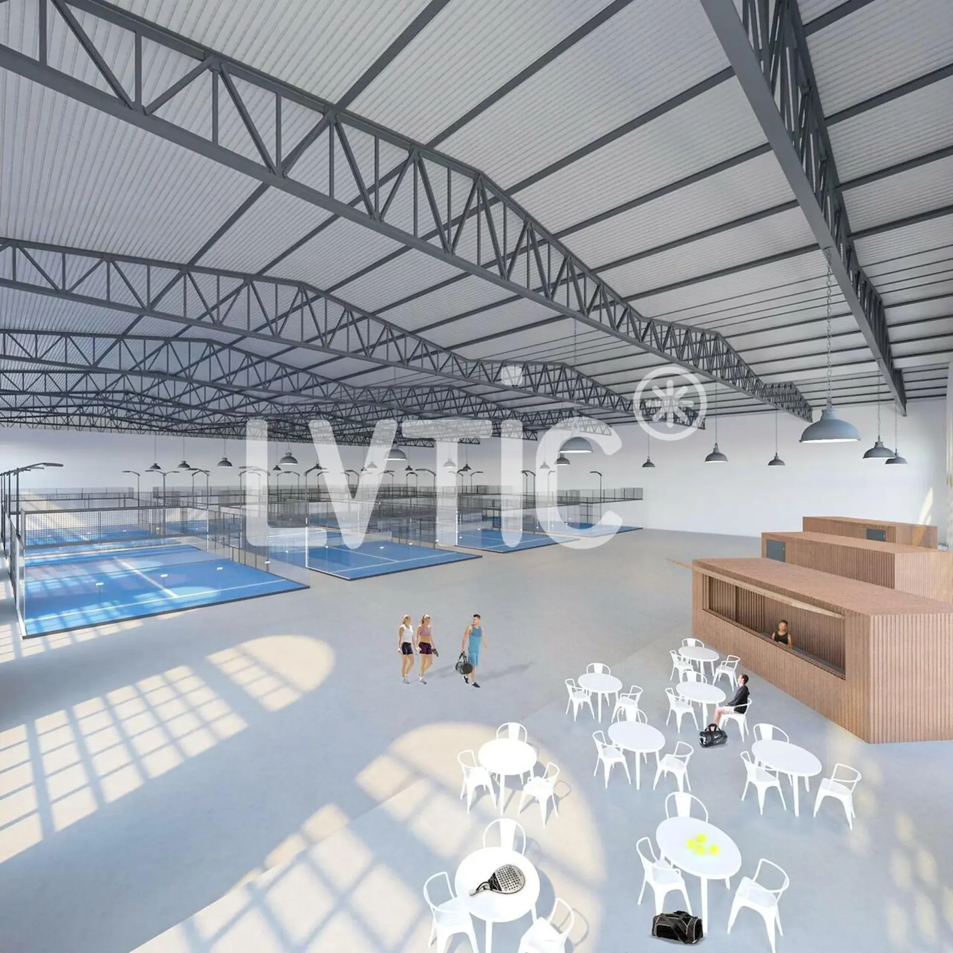 Sporthalle von 3000 m2 zur Miete in Yvonand