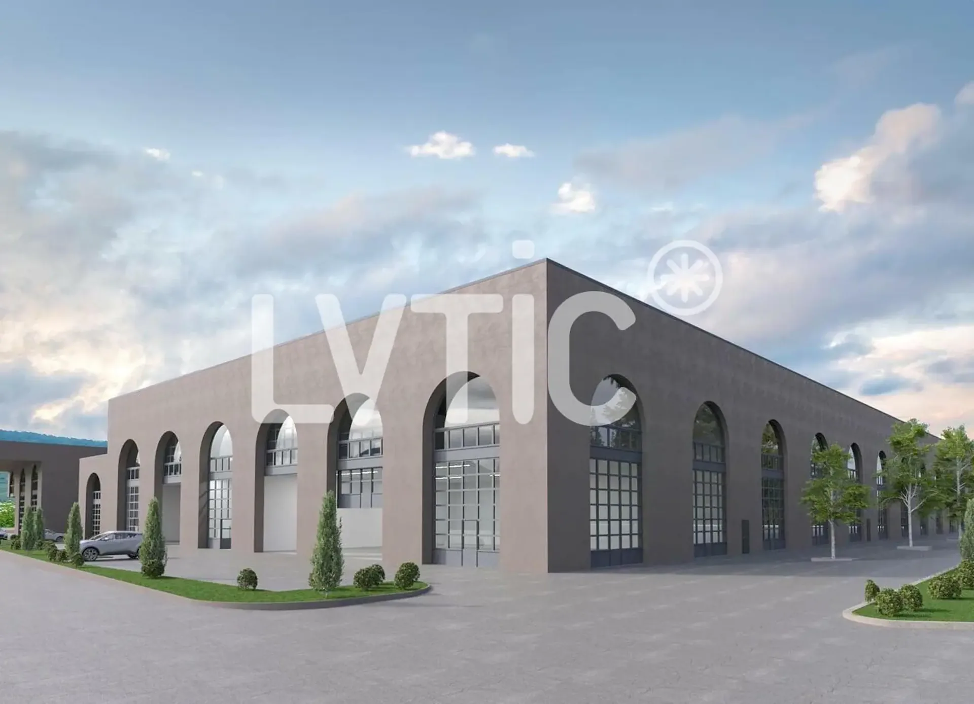 Ateliers, dépôts de 4600 m2 divisibles dès 500 m2 à louer à Yvonand