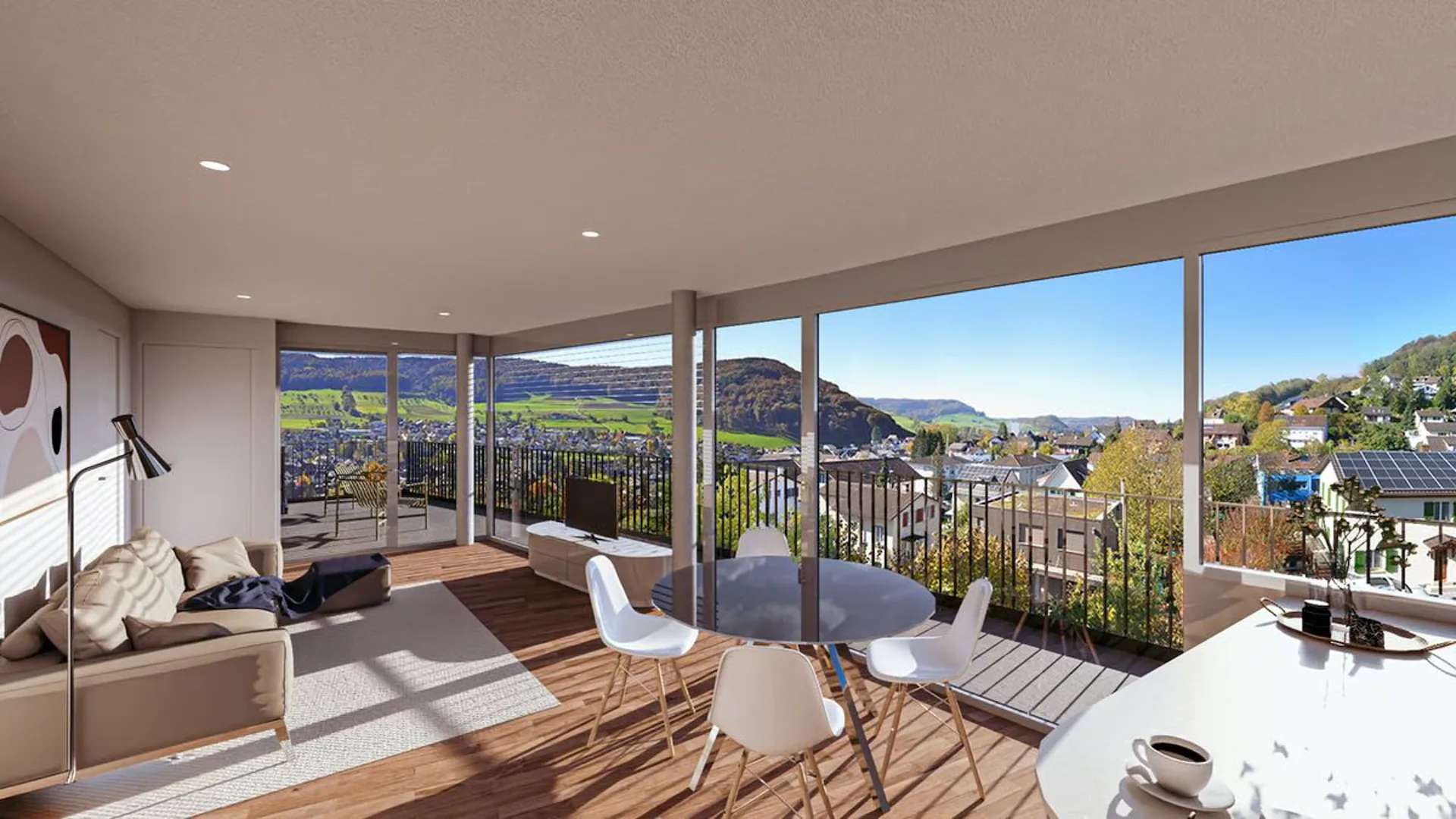 Comfortable living with a far-reaching view, lift, and spacious balcony