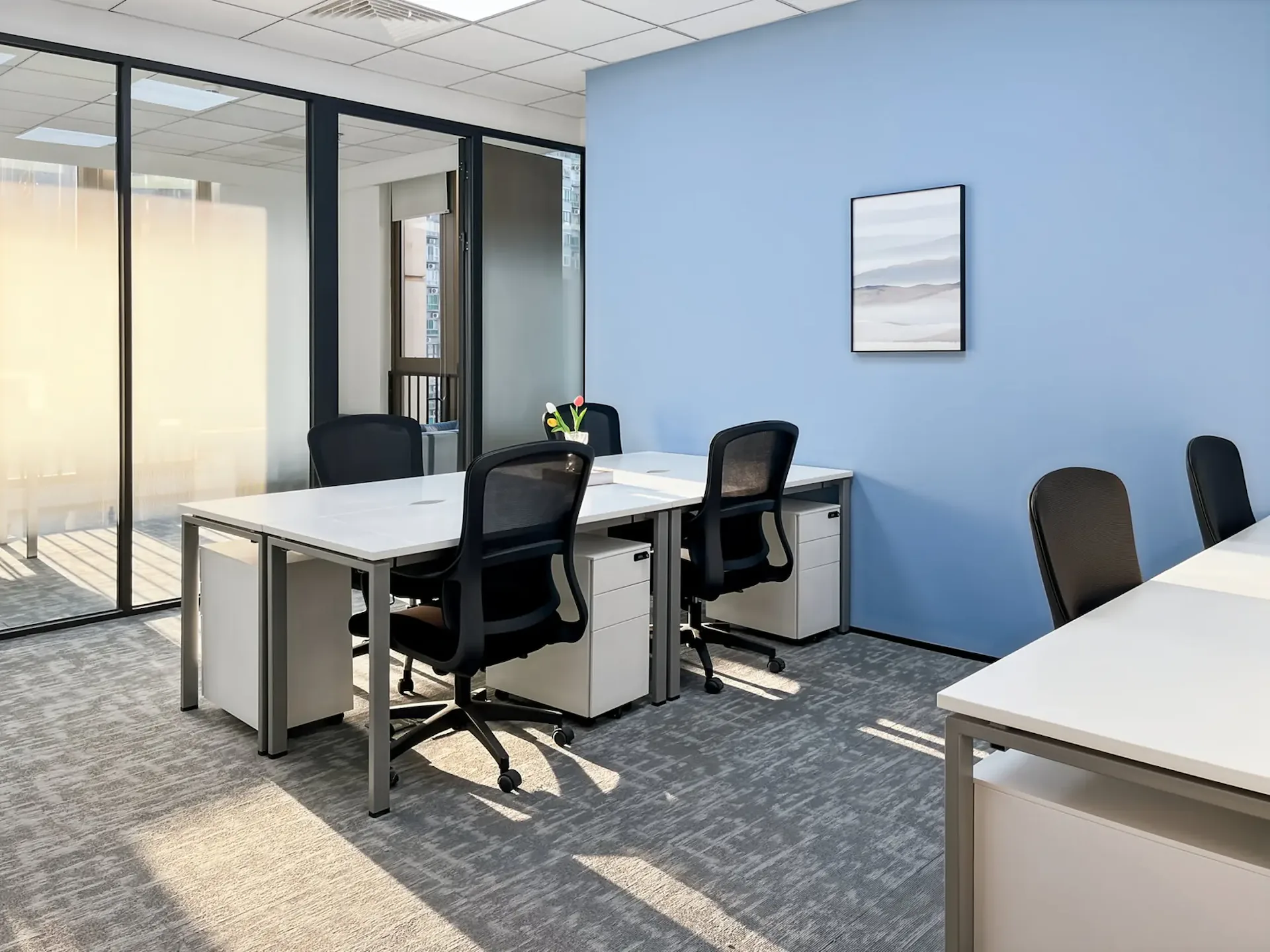 Design office for 25 people at Spaces Cocoon Bussigny