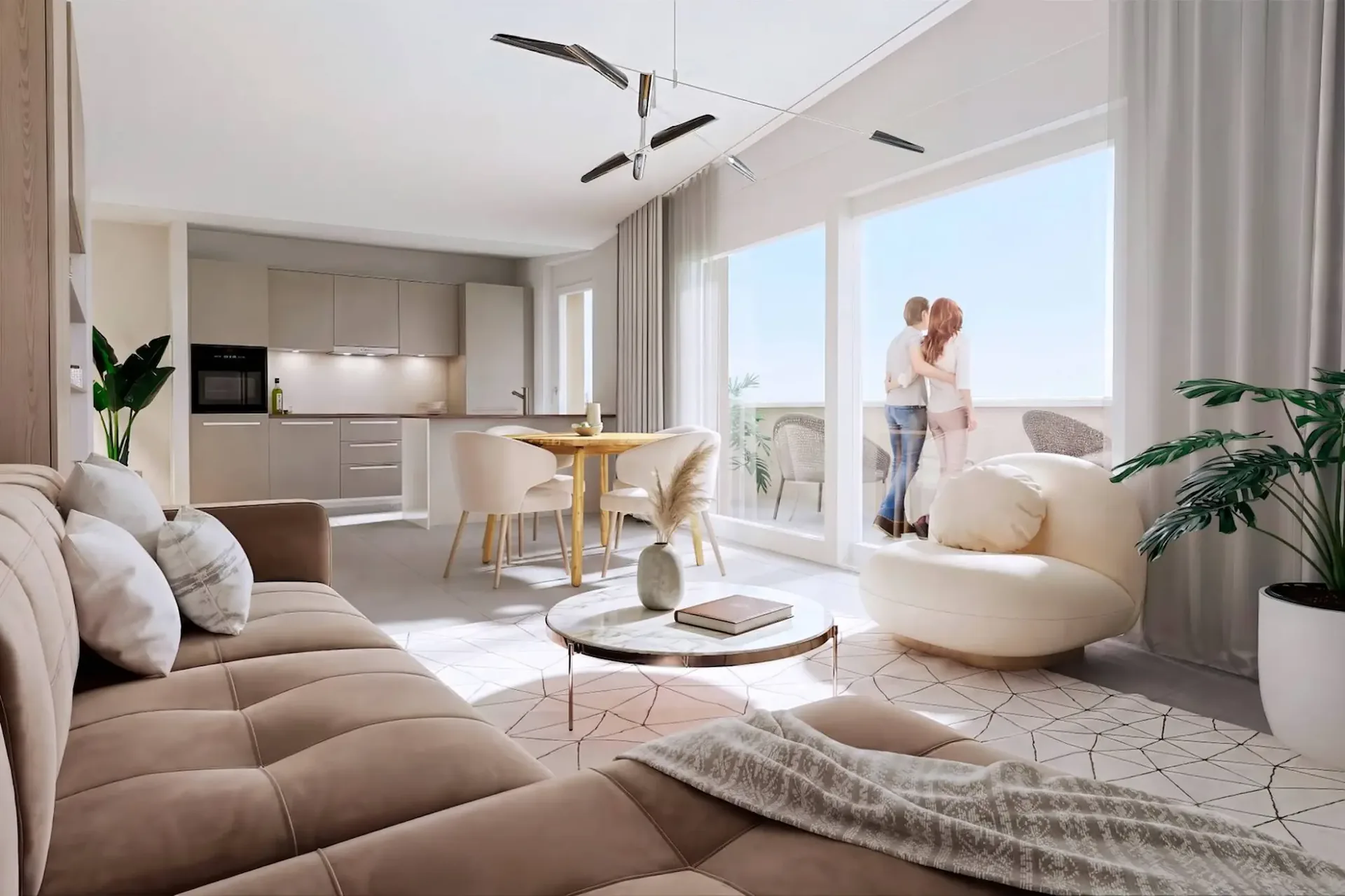 Your future home: 3.5 rooms with loggia on the 1st floor!
