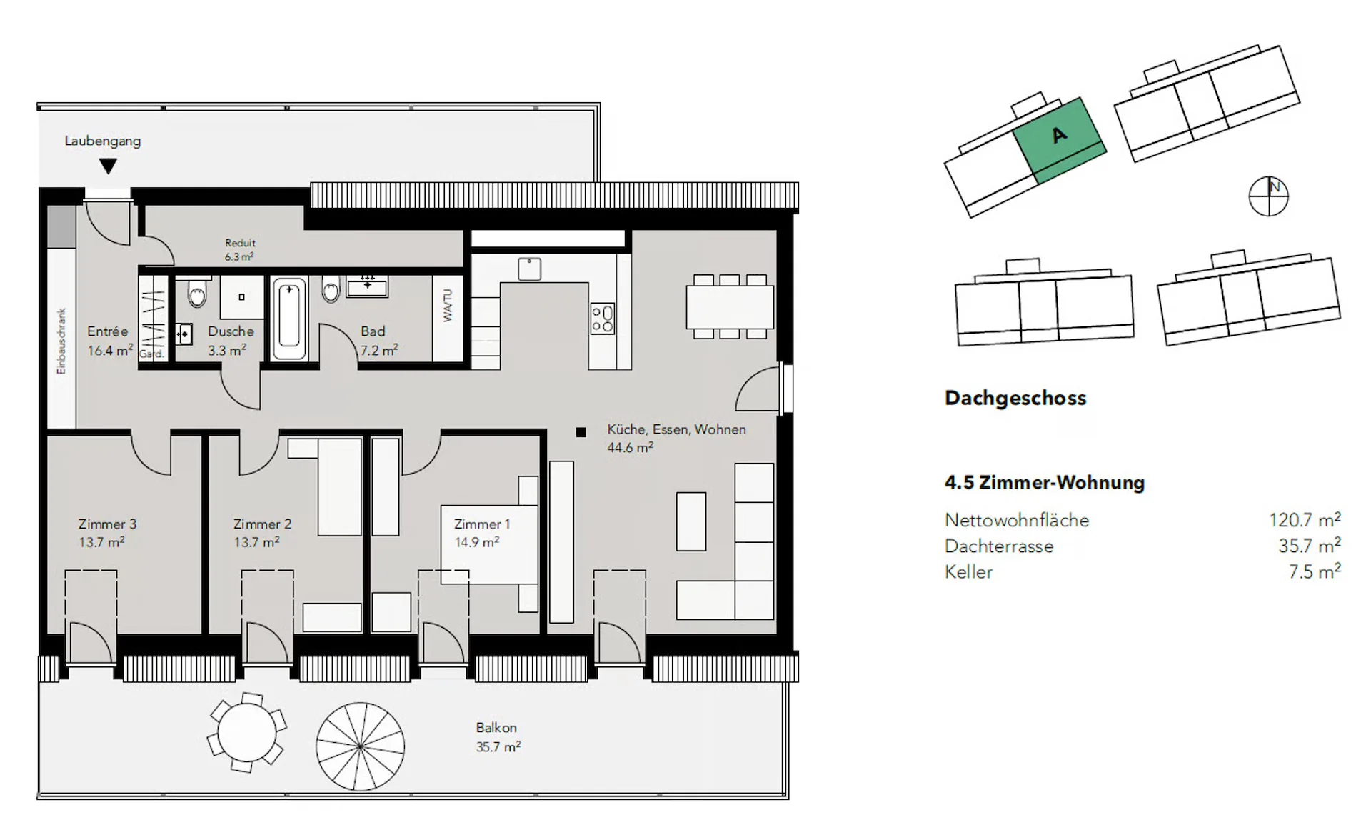 Moderne Wohnung an ruhiger Lage