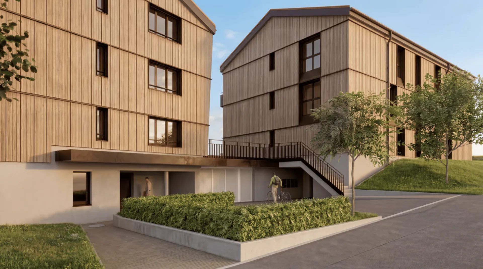 Appartement de 2,5 pièces avec jardin privatif