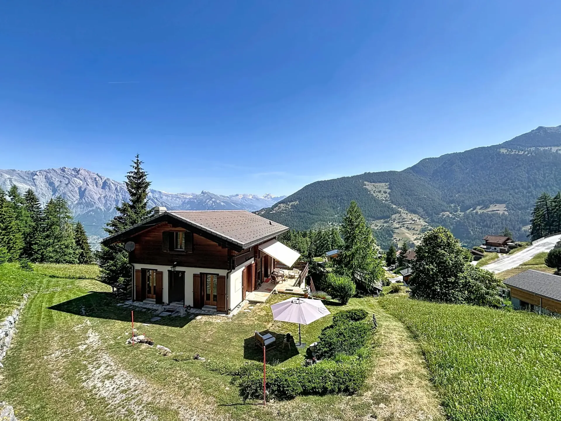 Chalet avec vue à couper le souffle