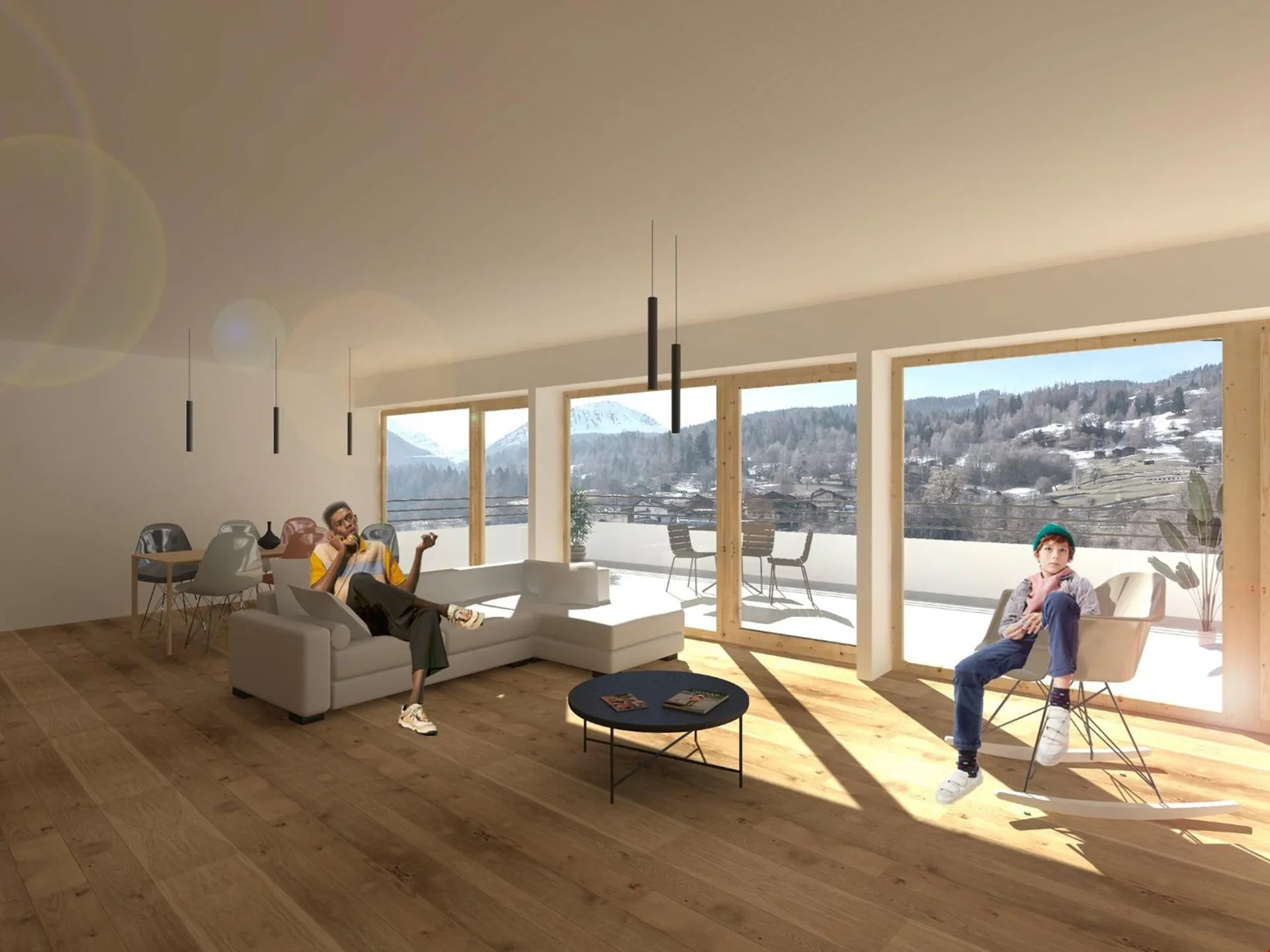 Top floor: new apartment with large terrace